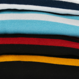 Orange / Black Stripe Summer Knit Rugby Shirt