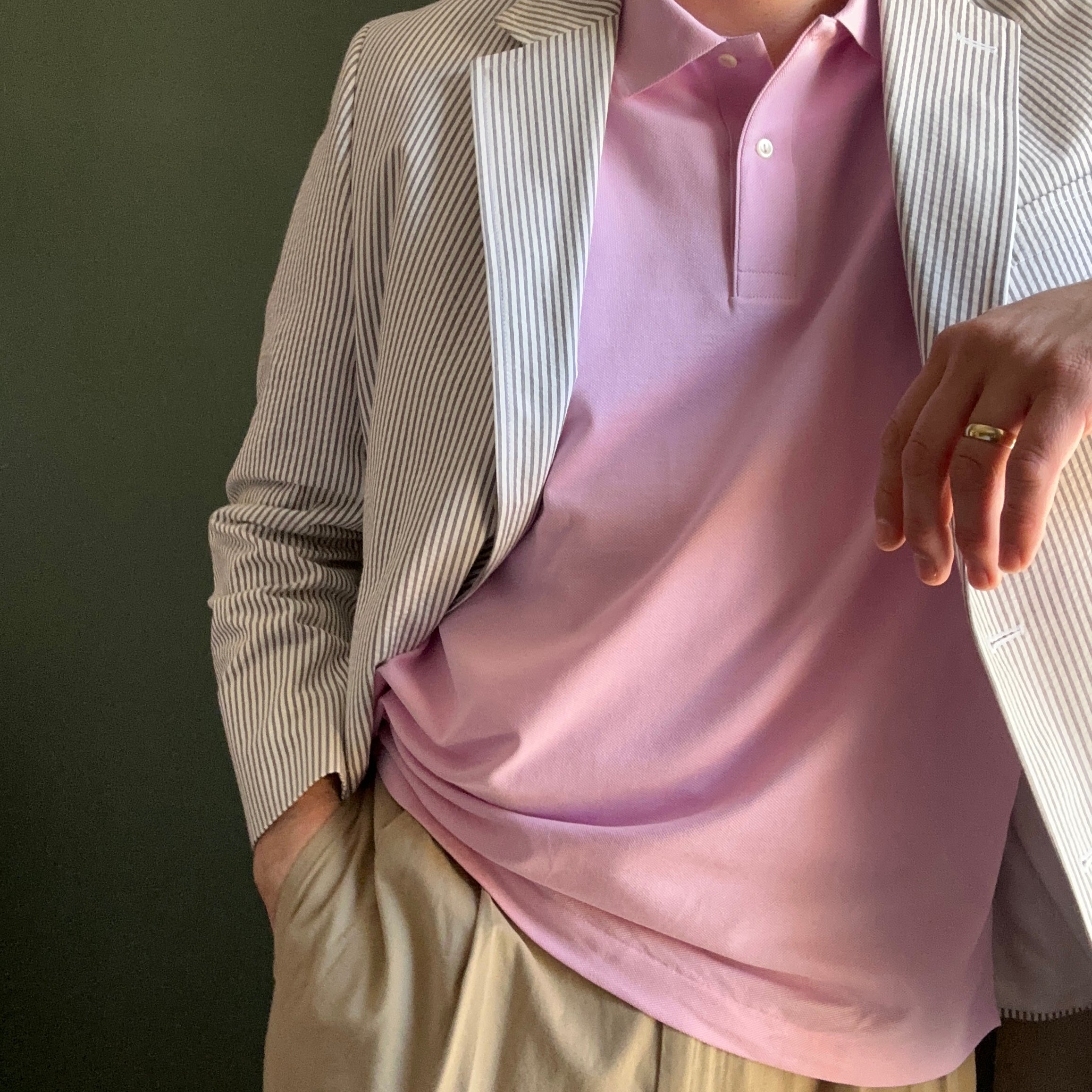 Grey / White Seersucker Sport Coat