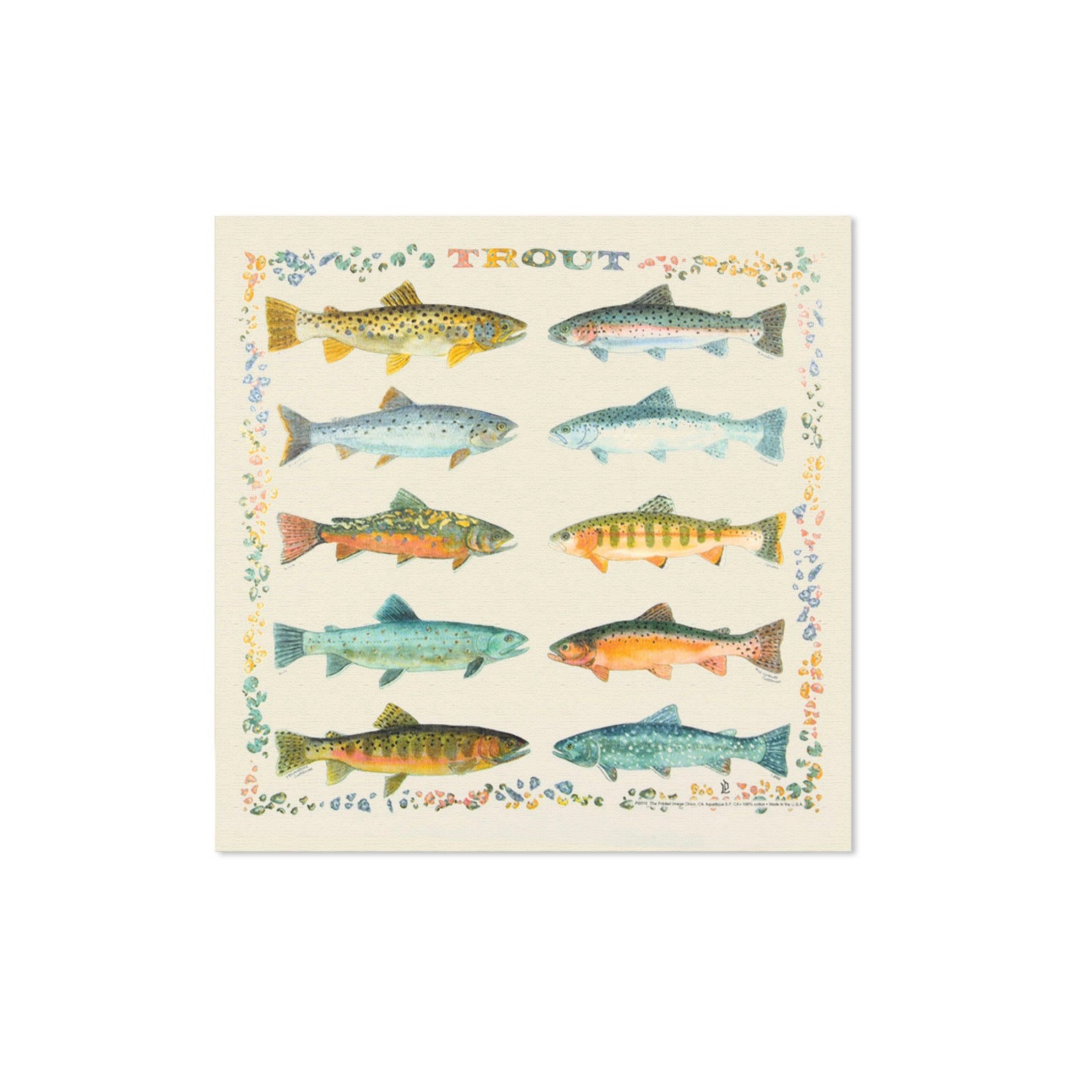 Cream Trout Bandana