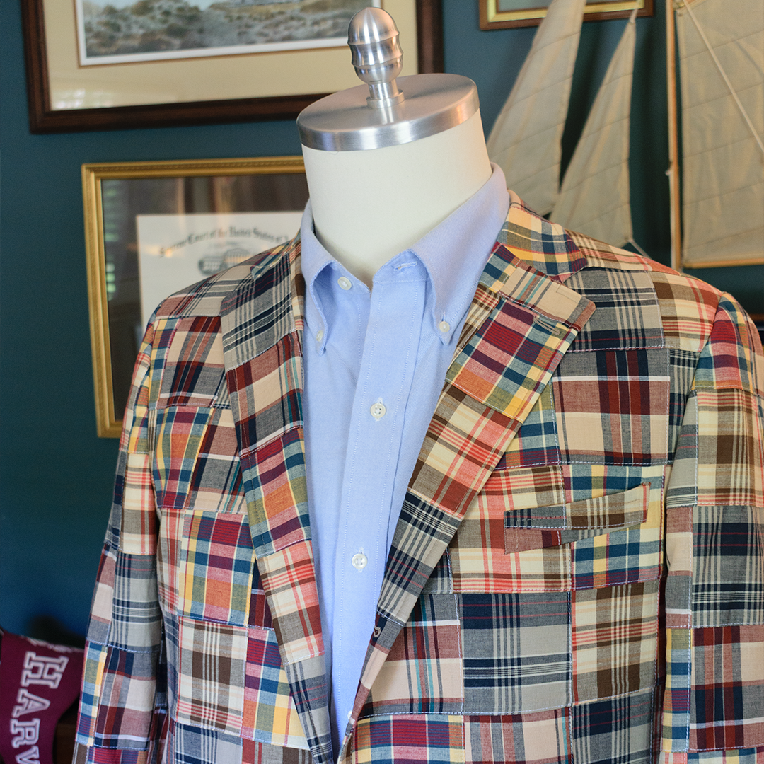 Tan / Yellow Patch Madras Sport Coat