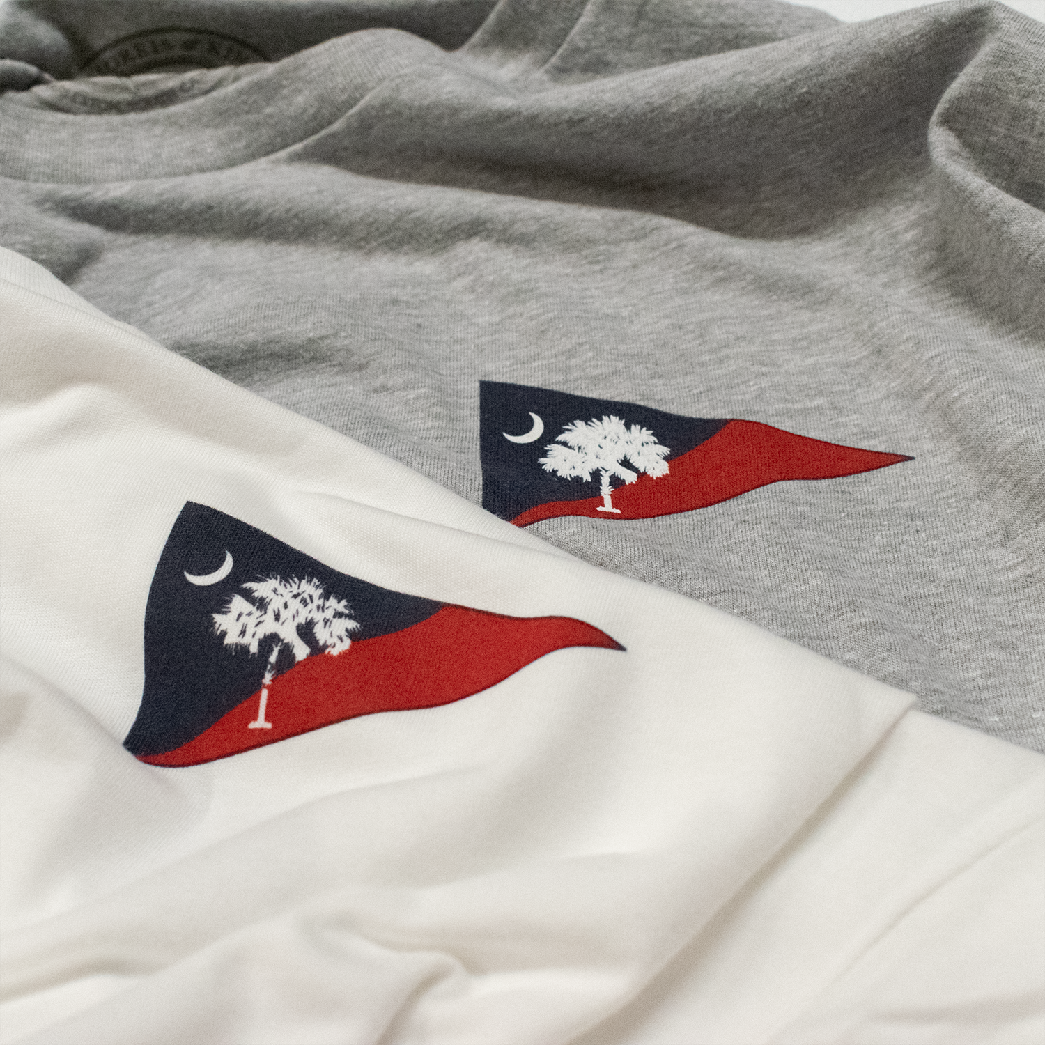 Grey Palmetto & Crescent Burgee T-Shirt