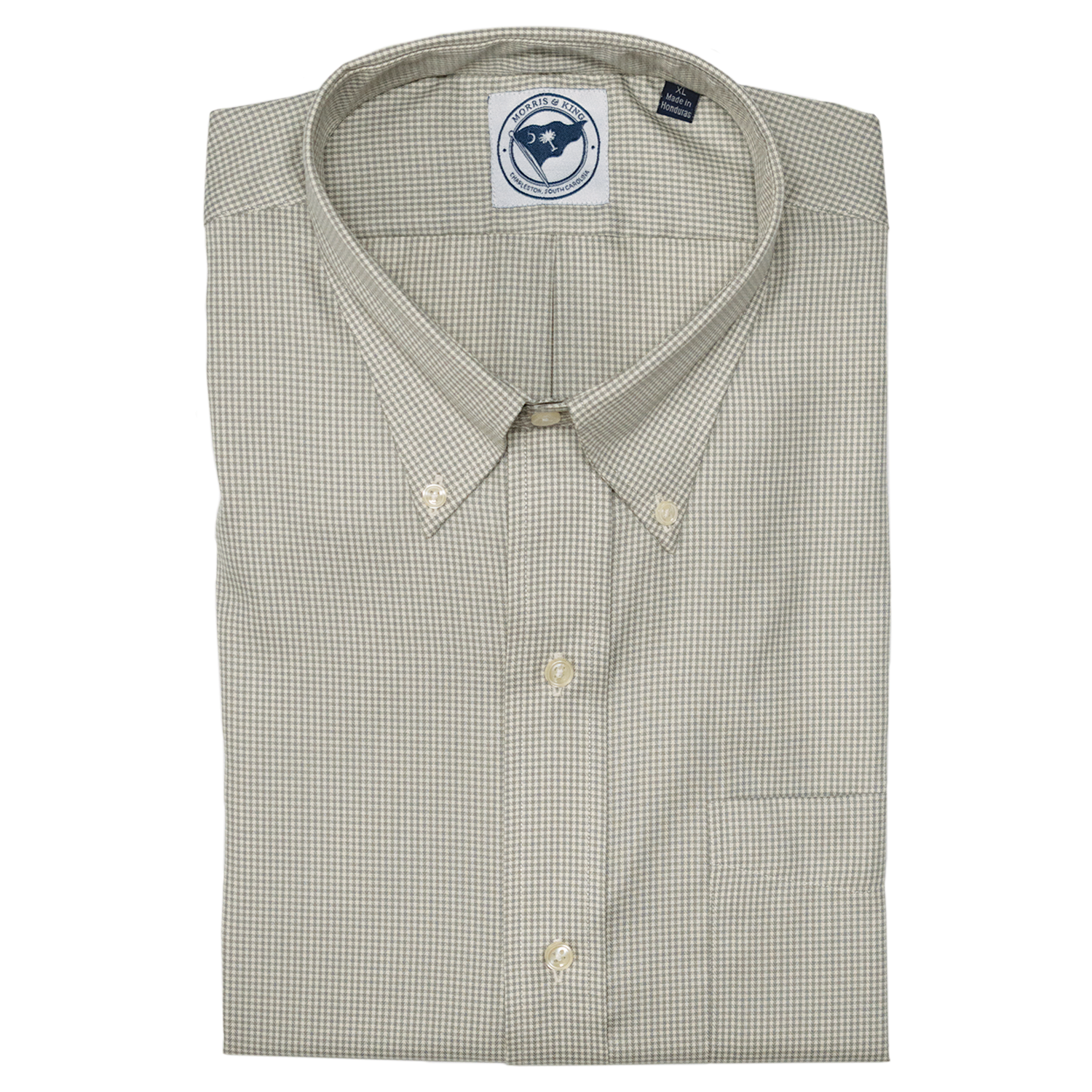 Grey Gingham Clubhouse Sport Shirt - Traditional Fit