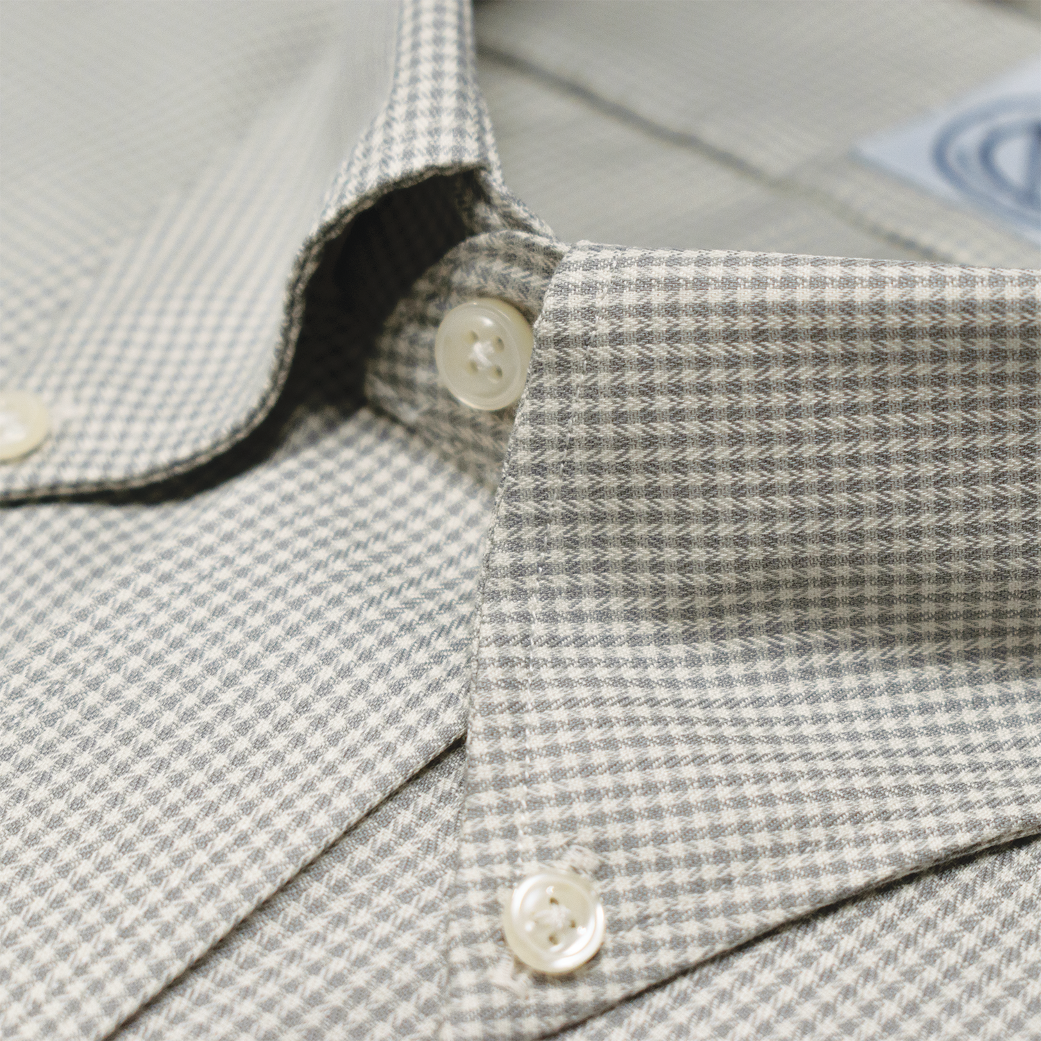 Grey Gingham Clubhouse Sport Shirt - Traditional Fit