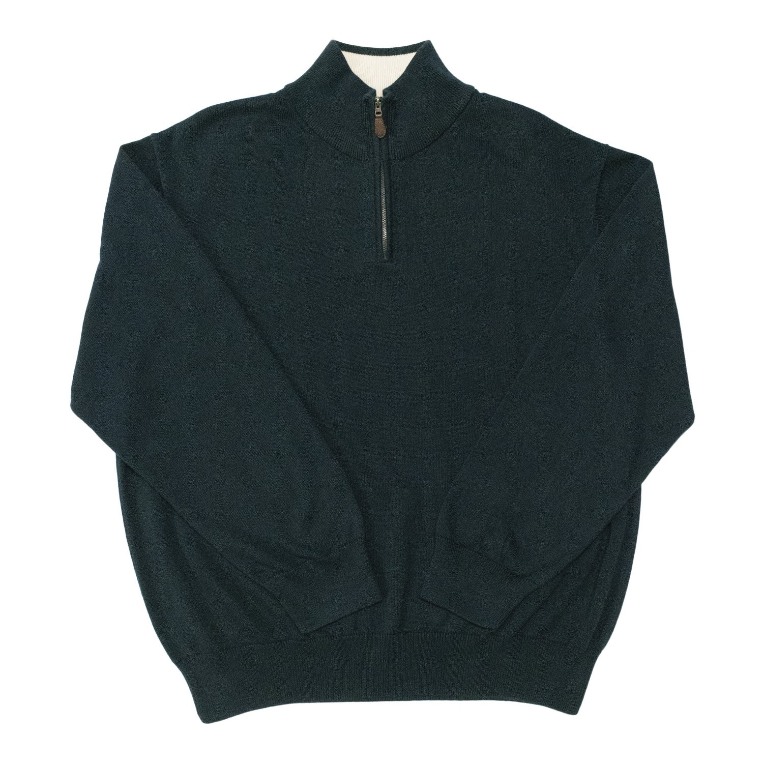 Dark Navy Midweight Quarter Zip Sweater