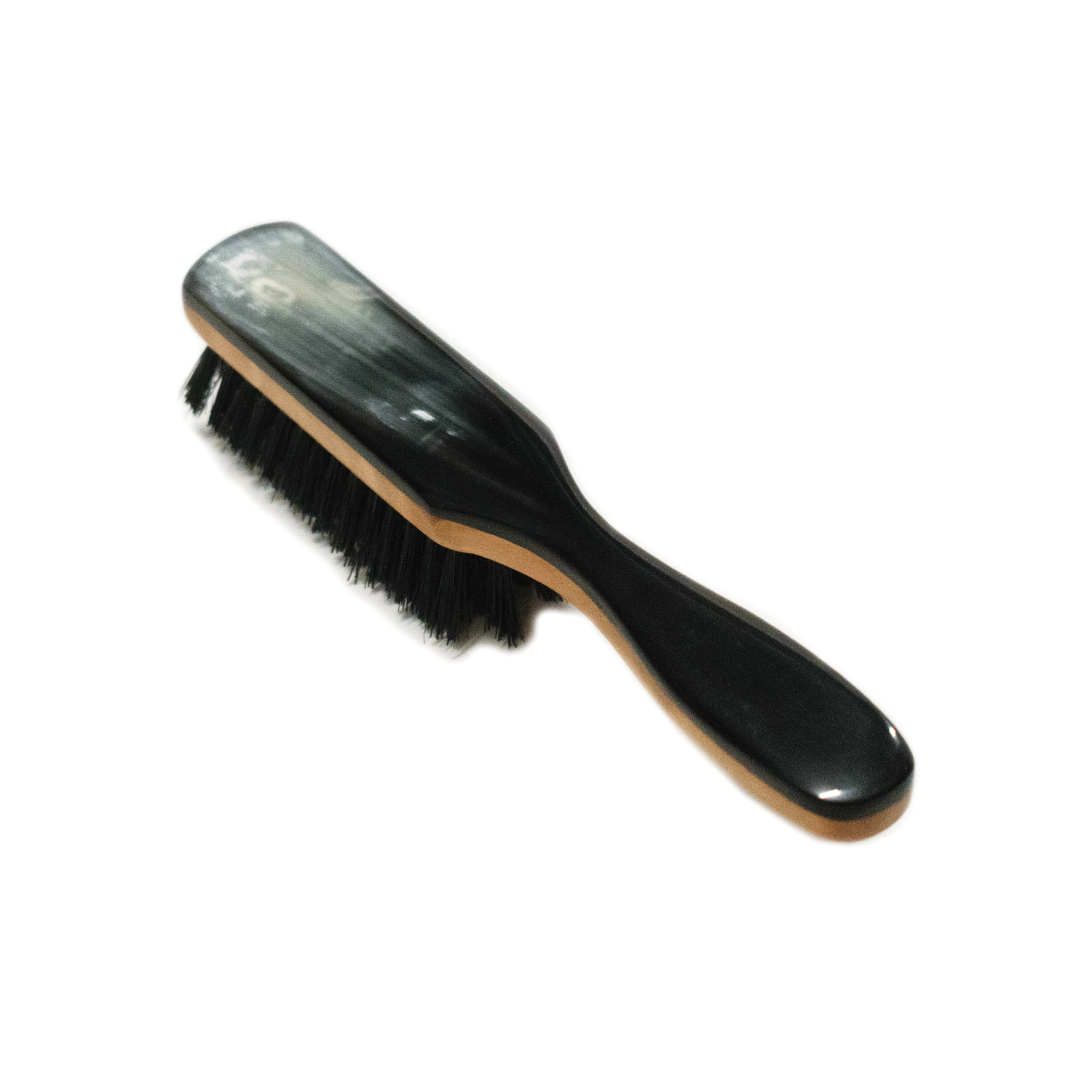 6" Pearwood & Horn Pocket Brush