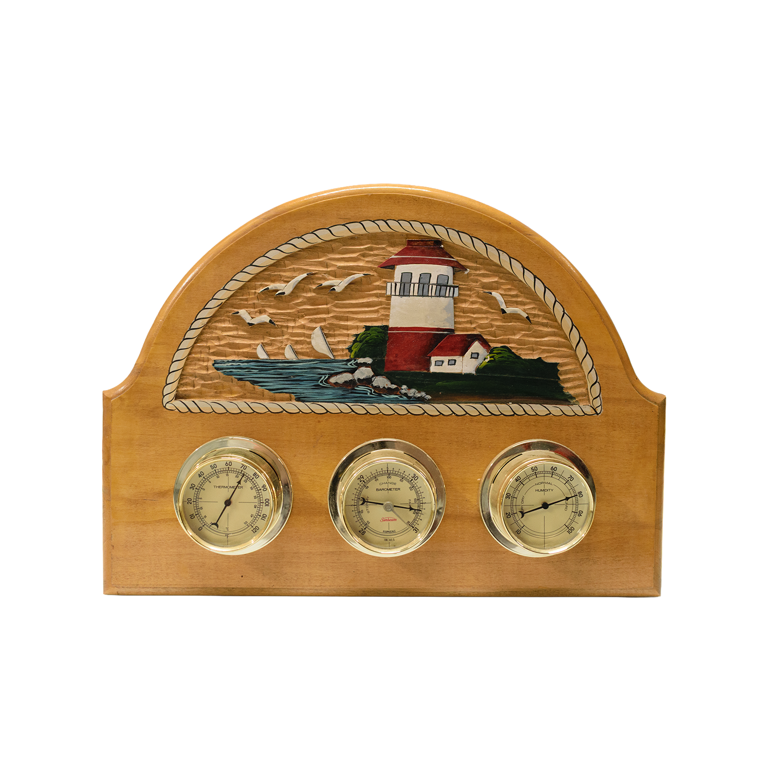 Wooden Lighthouse Barometer (1980s)