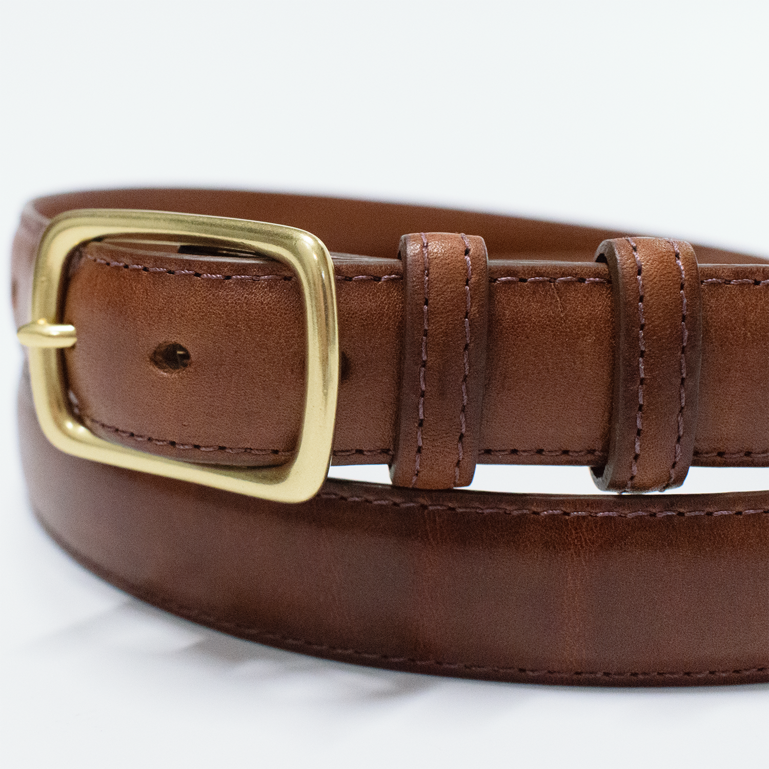 1" Brown Latigo Classic Leather Belt