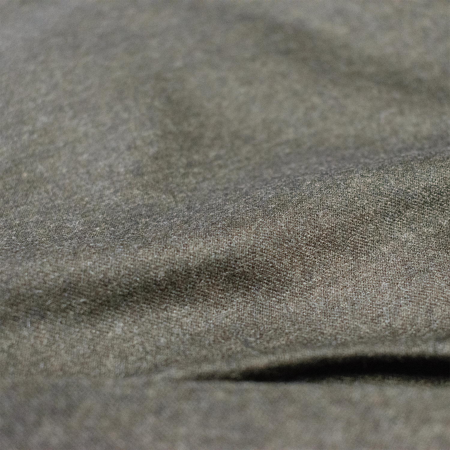 Brown Wool Flannel Trousers - Classic Fit