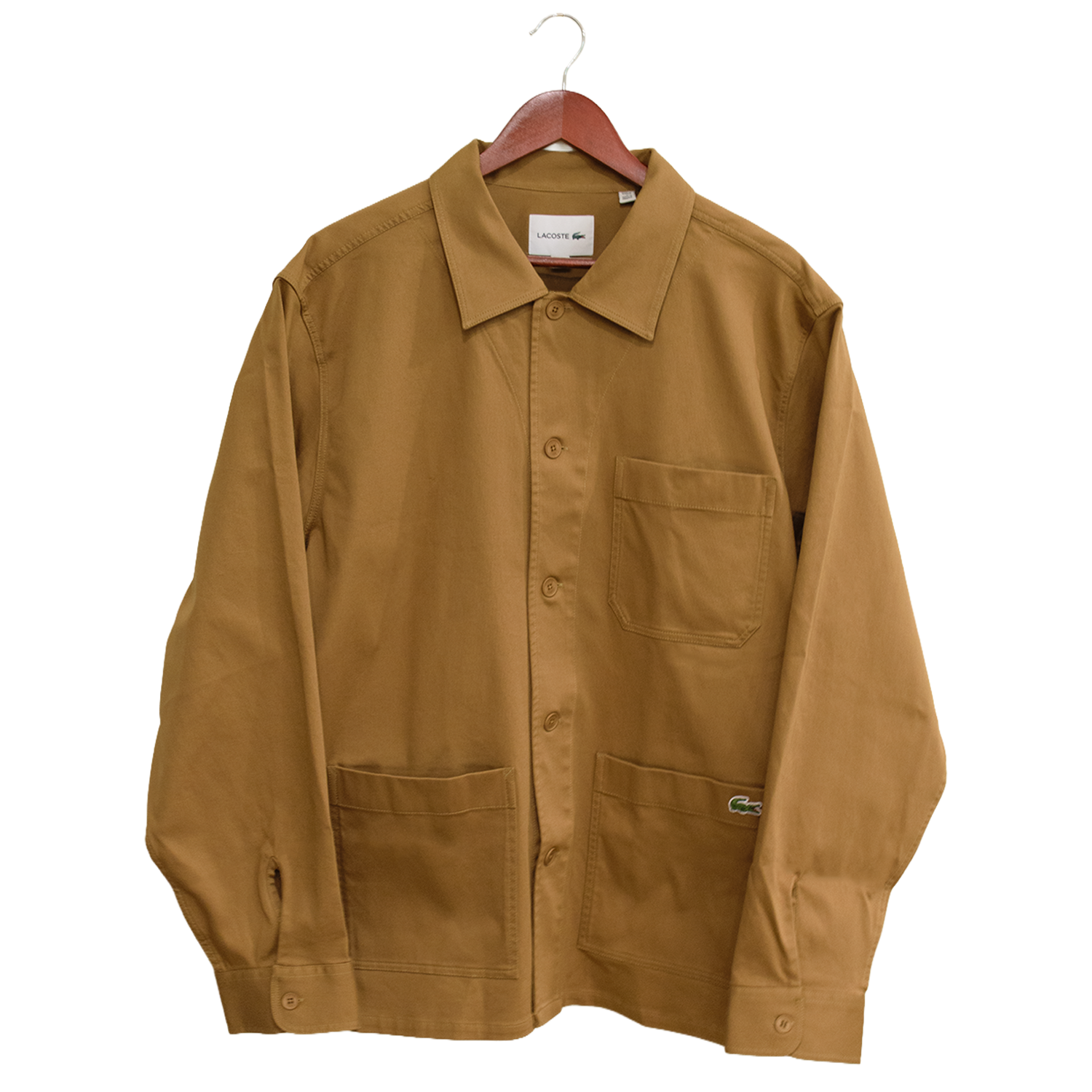 Brown Cotton Overshirt Jacket