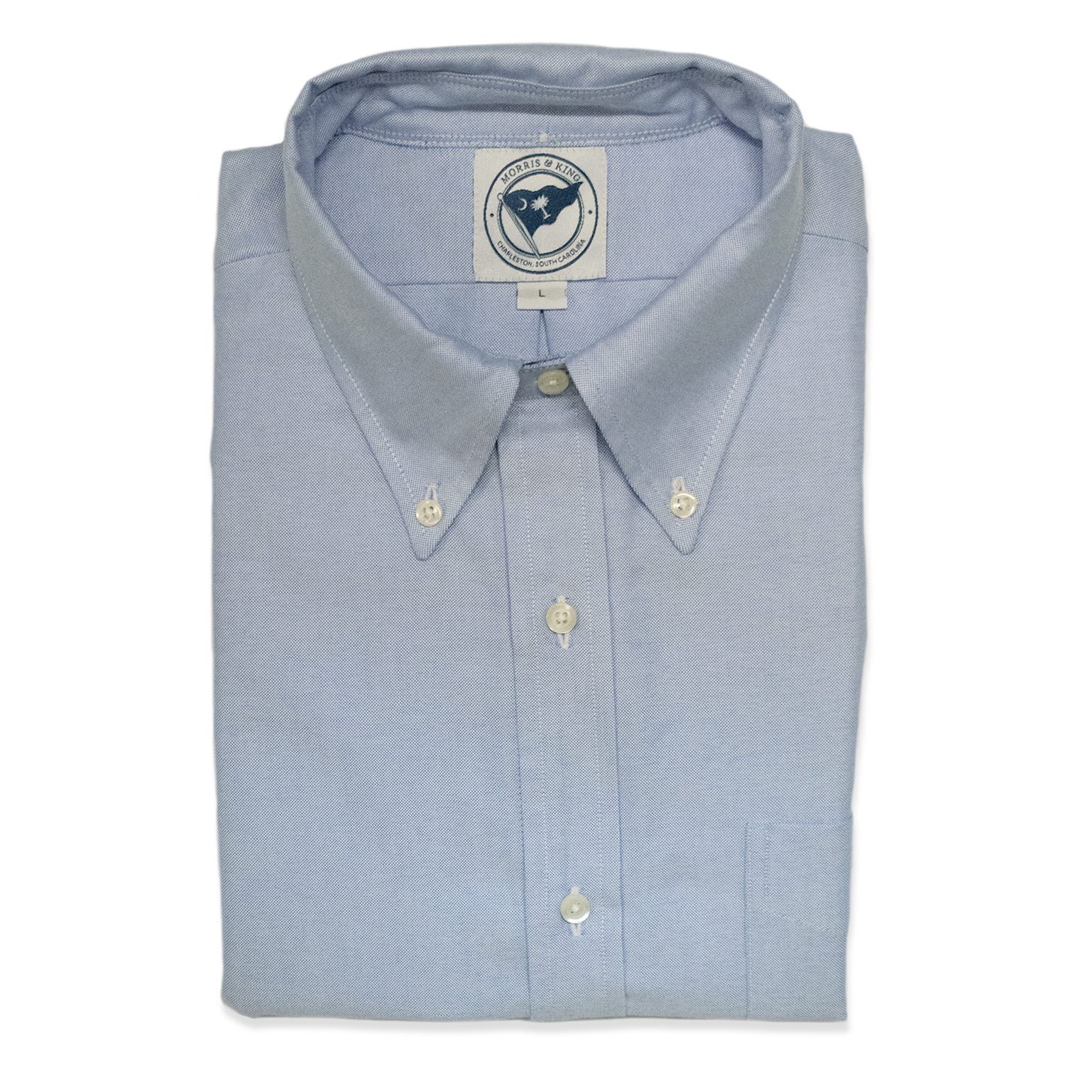 Blue Cambridge Oxford Button Down Shirt - Classic Fit Large