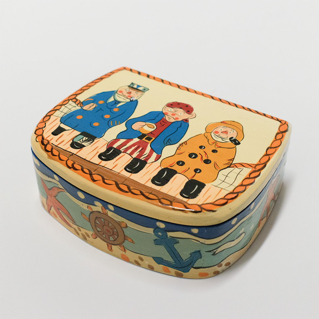 Sailor Figurines & Hand Painted Box (1950s)