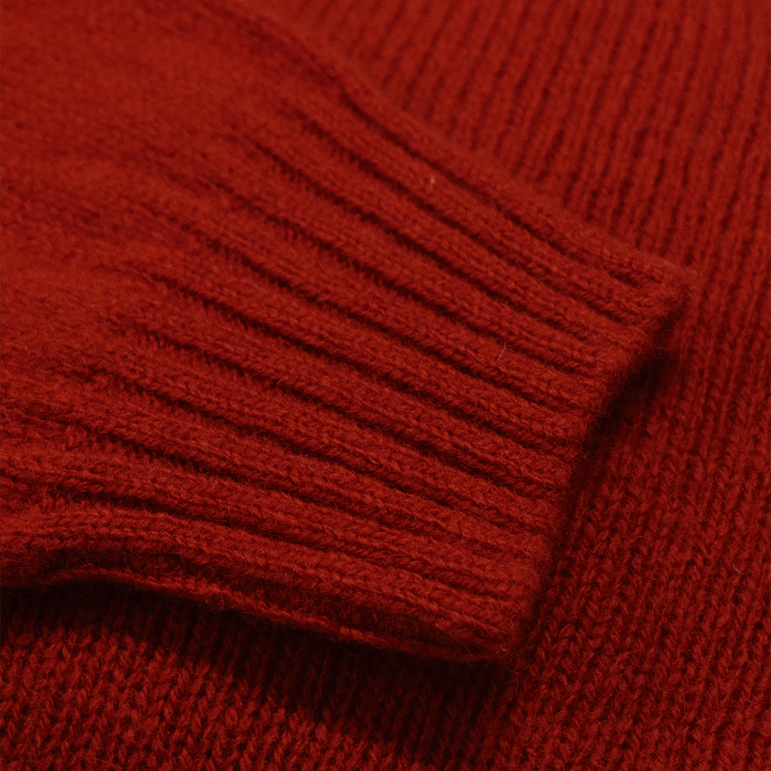 Cardinal Scottish Shetland Wool Sweater