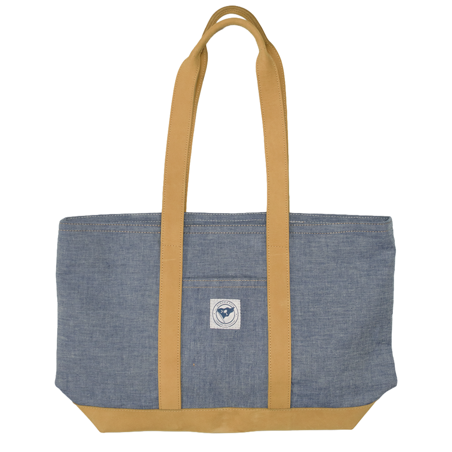 Chambray & Leather Tote Bag (Limited Edition)
