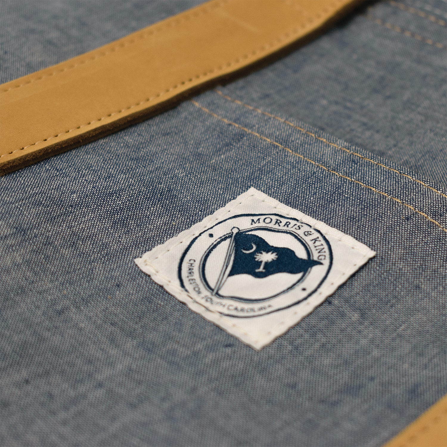 Chambray & Leather Tote Bag (Limited Edition)