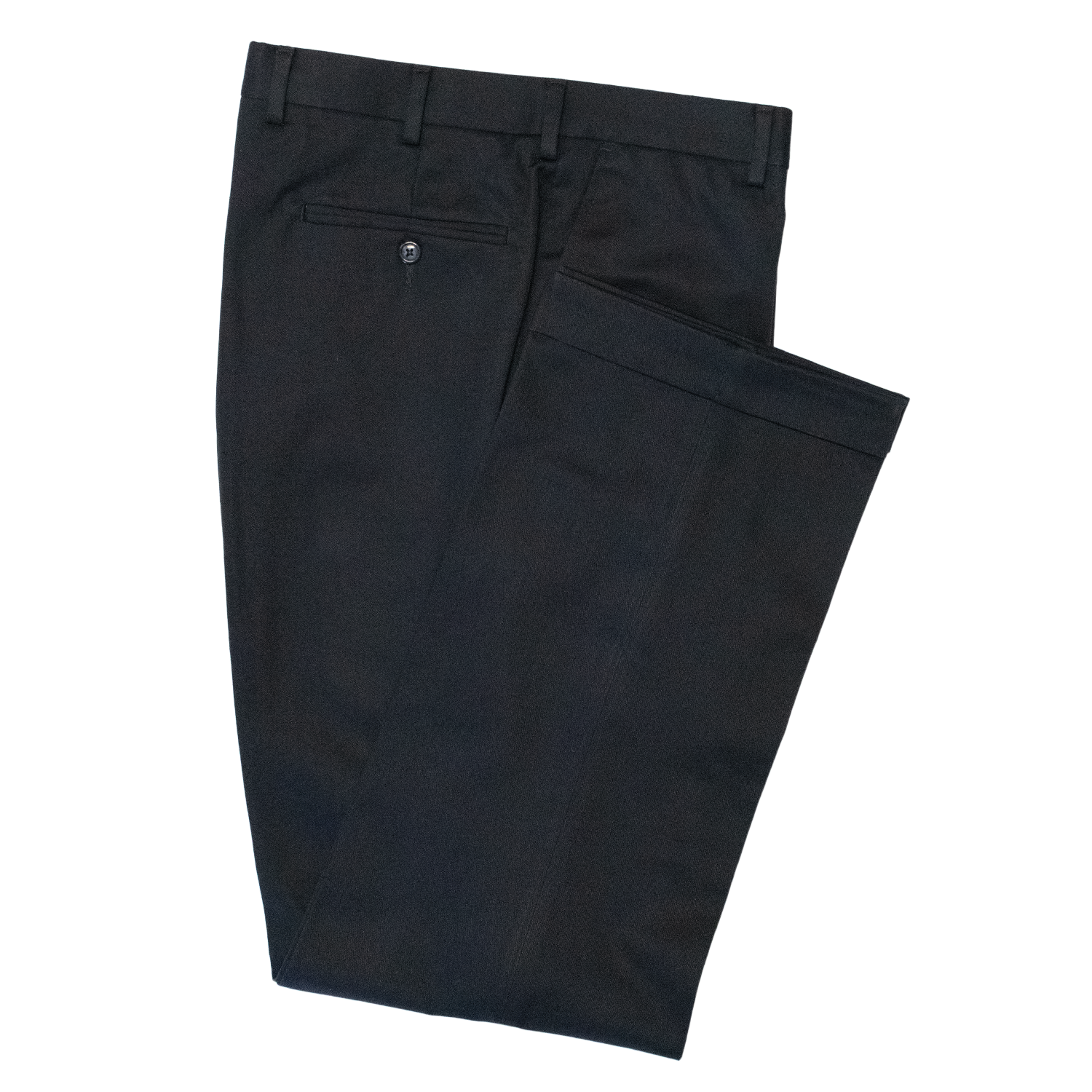 Navy Cotton Twill Trousers