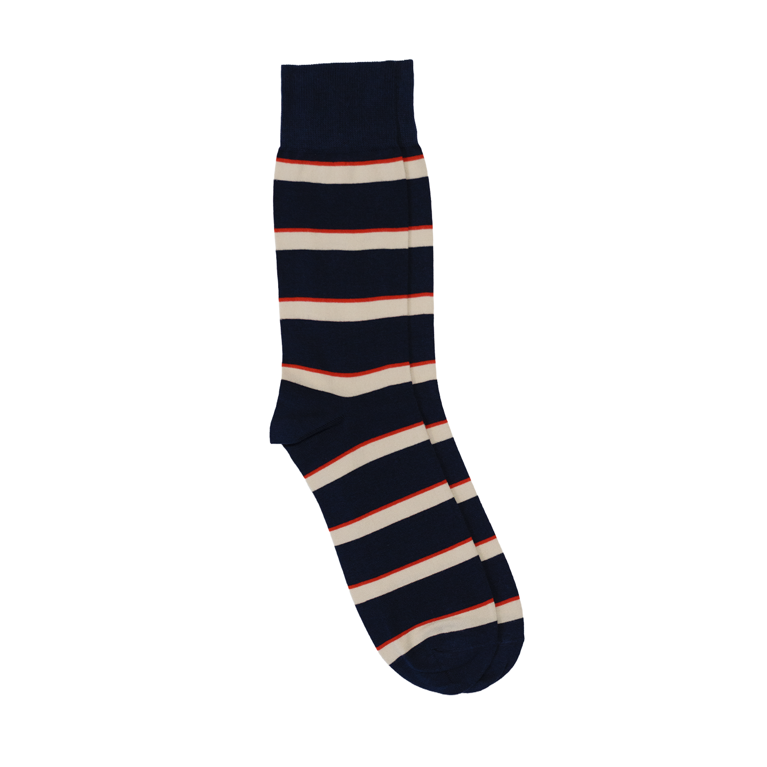 Navy / White / Red Lightweight Cotton Regimental Socks - Army Air Corps
