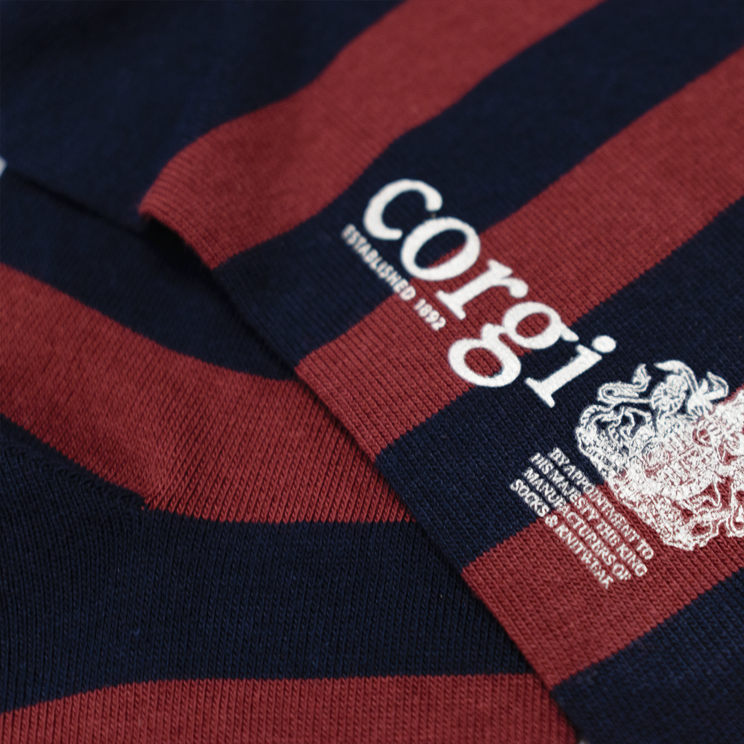 Red / Black Lightweight Cotton Regimental Socks - Welsh Guards