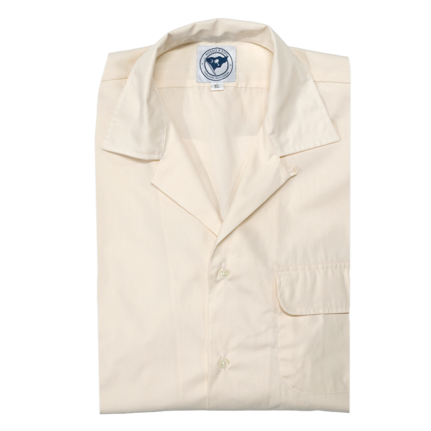 Cream Poplin MTO Summer Camp Shirt