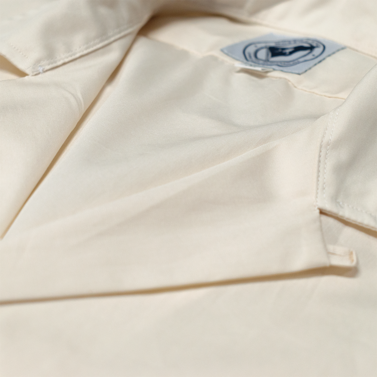 Cream Poplin Summer Camp Shirt - Made To Order
