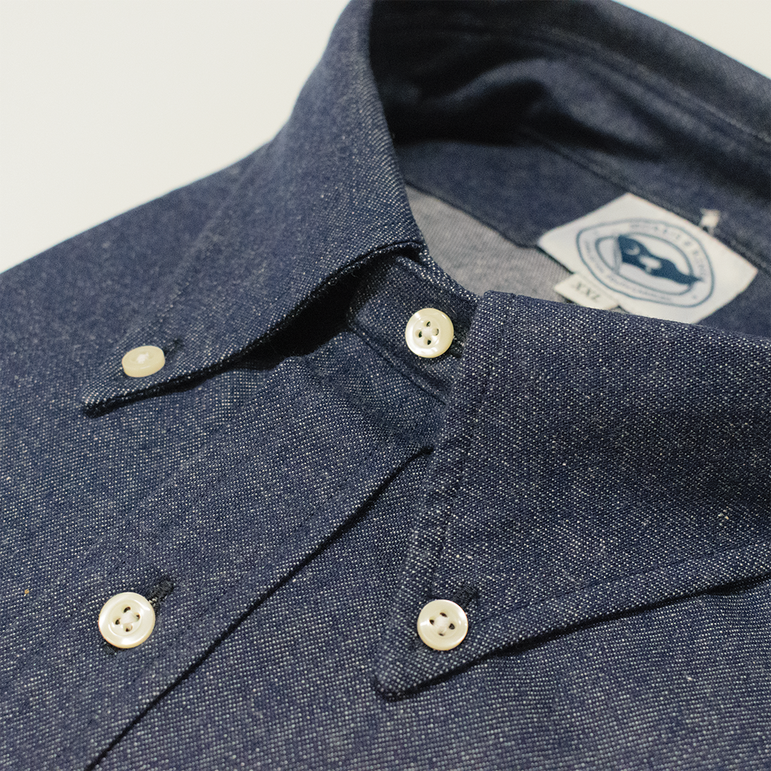 Heavyweight Denim Button Down Shirt - Classic Fit