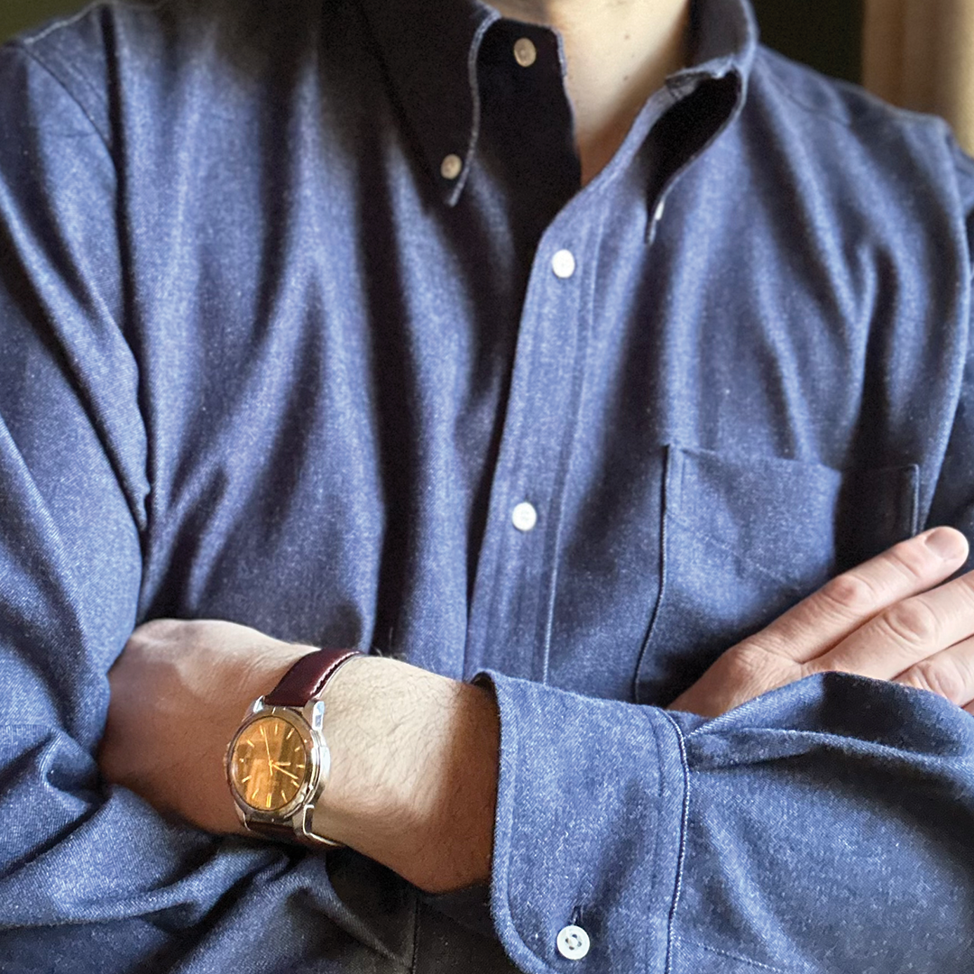 Heavyweight Denim Button Down Shirt - Classic Fit
