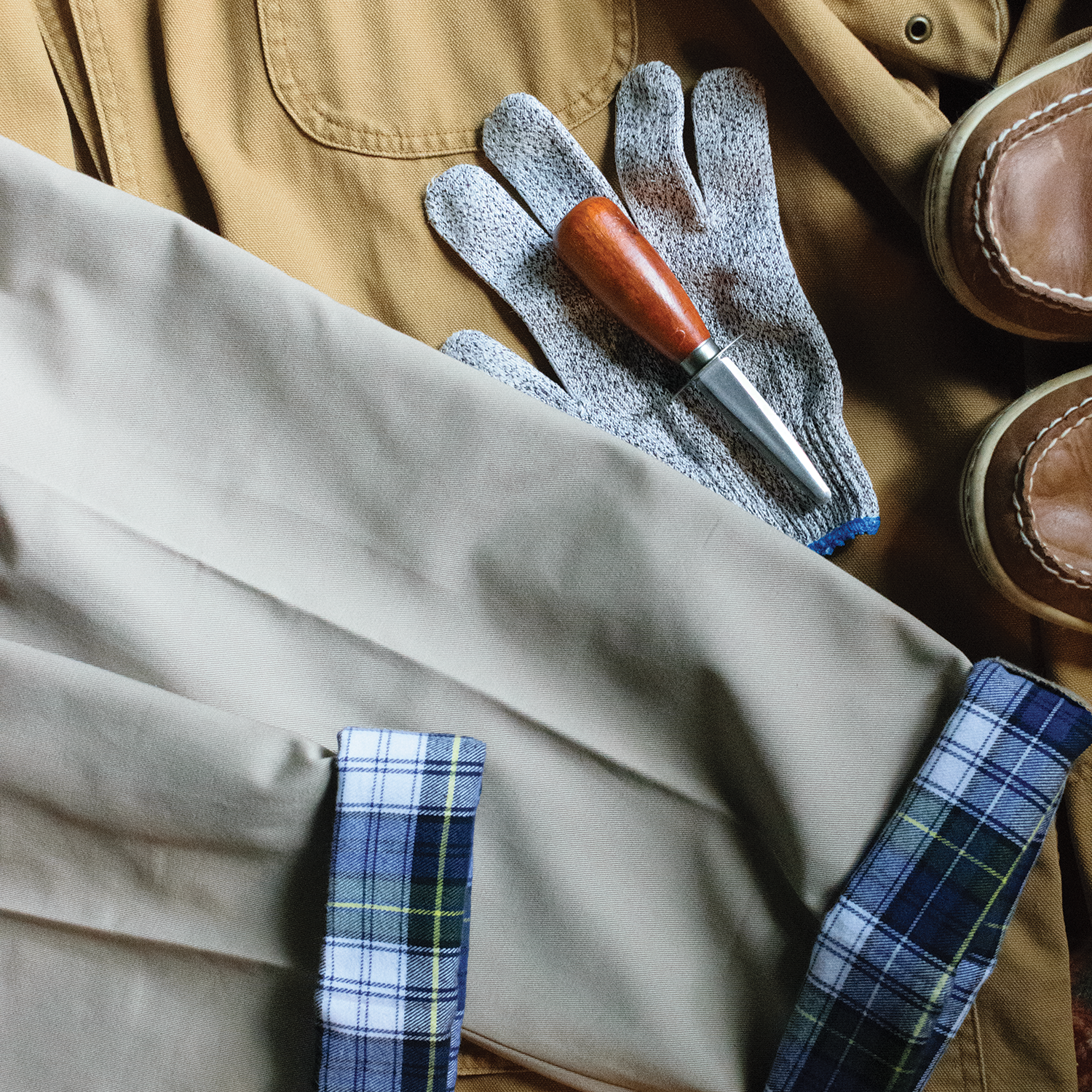 Oyster Roast Flannel Lined Twill Khakis - Classic Fit