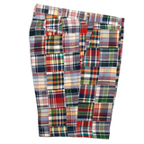 Green Patch Madras Shorts - Classic Fit
