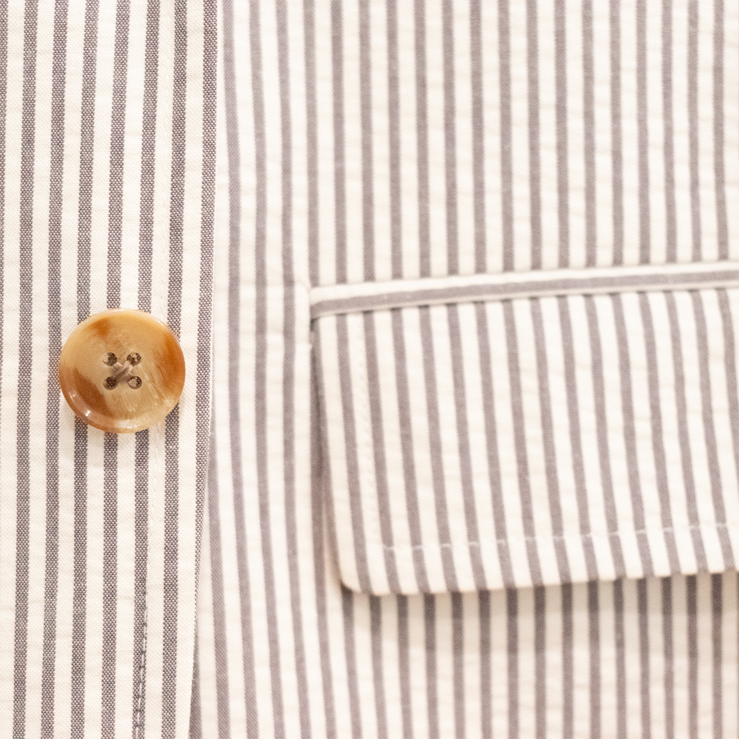 Grey / White Seersucker Sport Coat