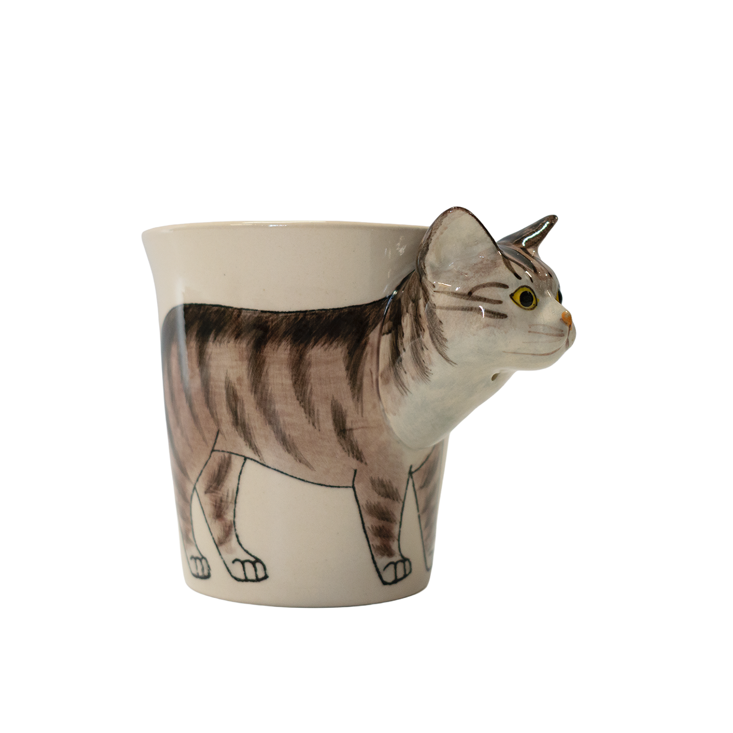Grey Tabby Cat Mug