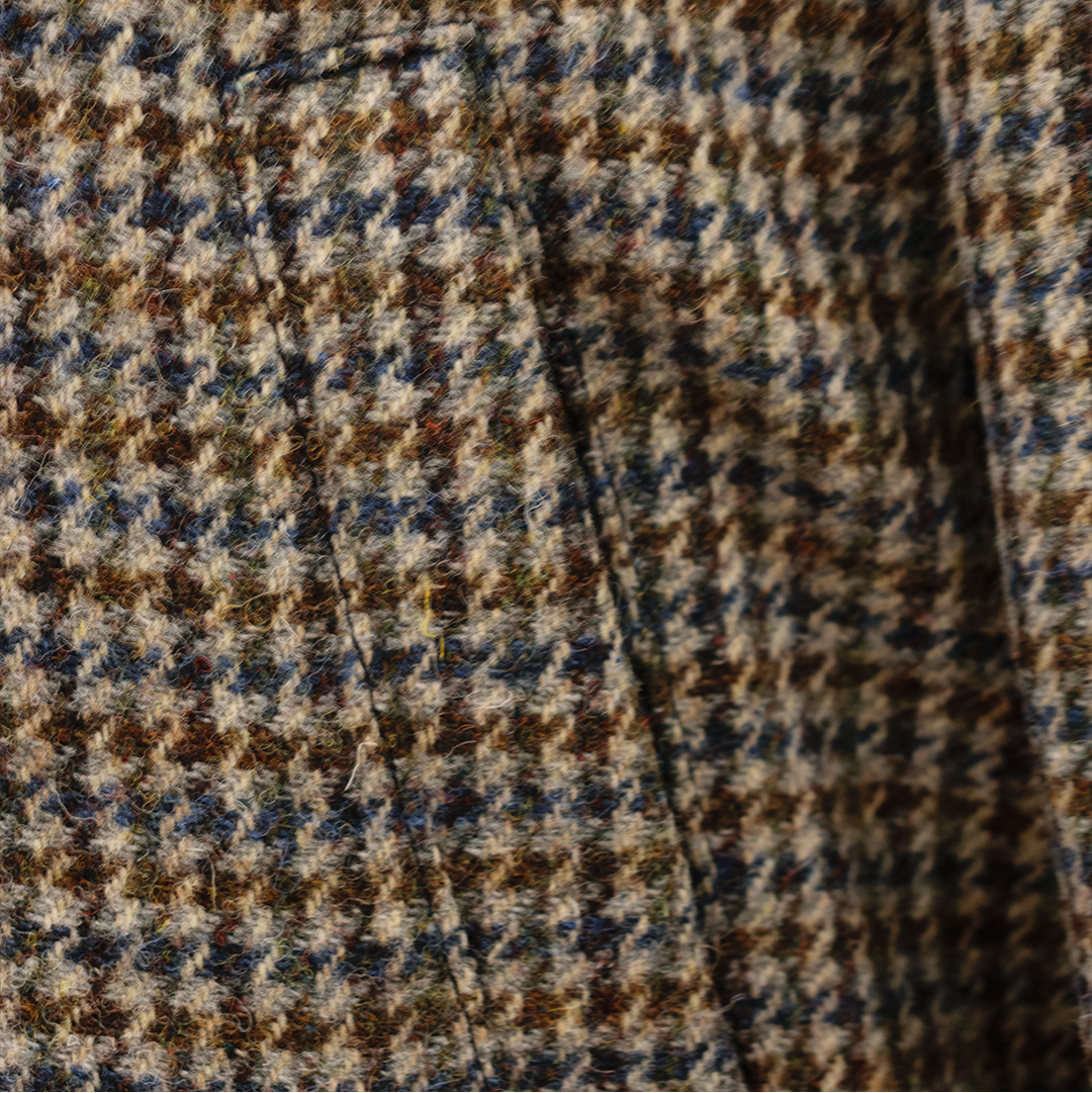 Brown & Blue Houndstooth Jacket