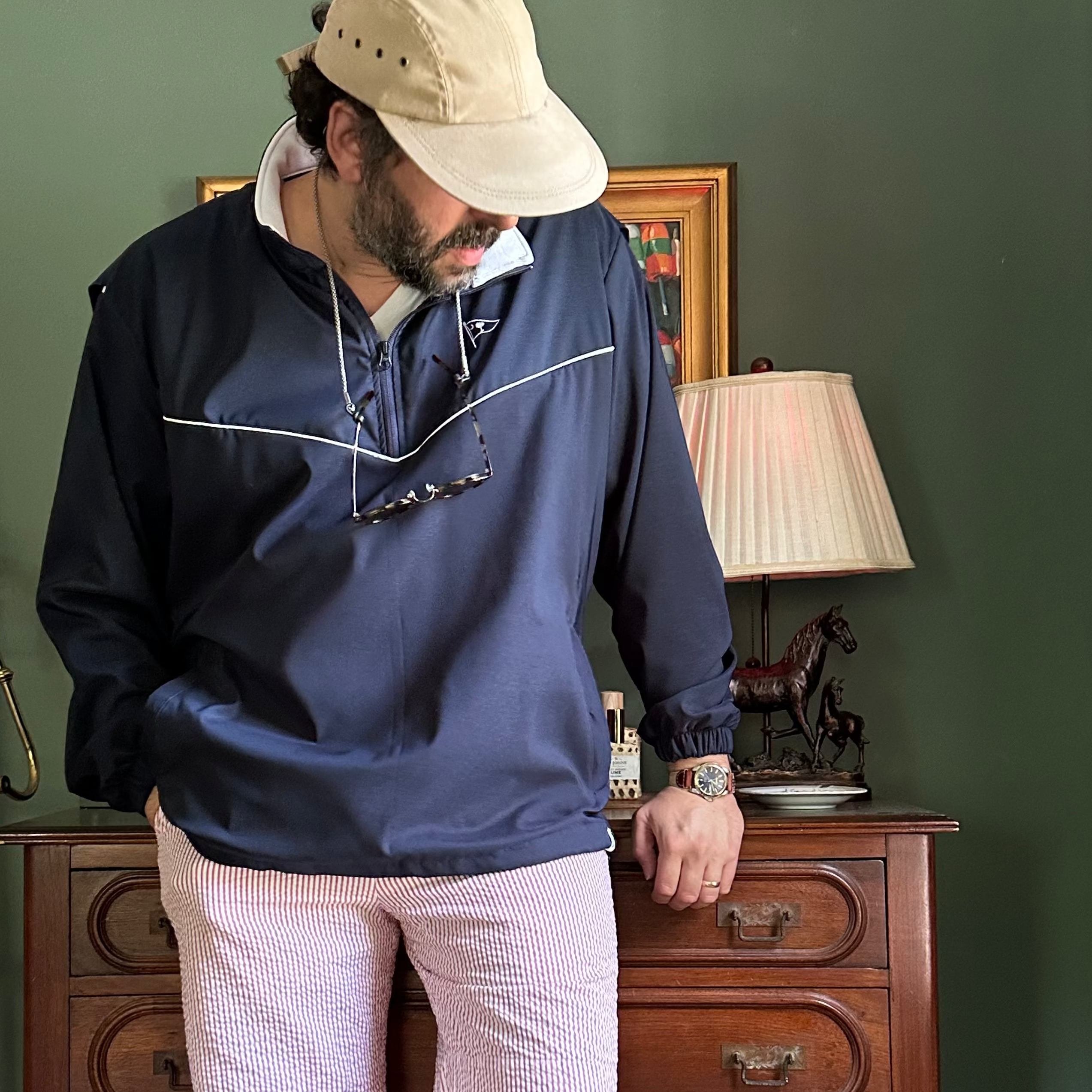 Navy Carolina Burgee Stevenson Jacket