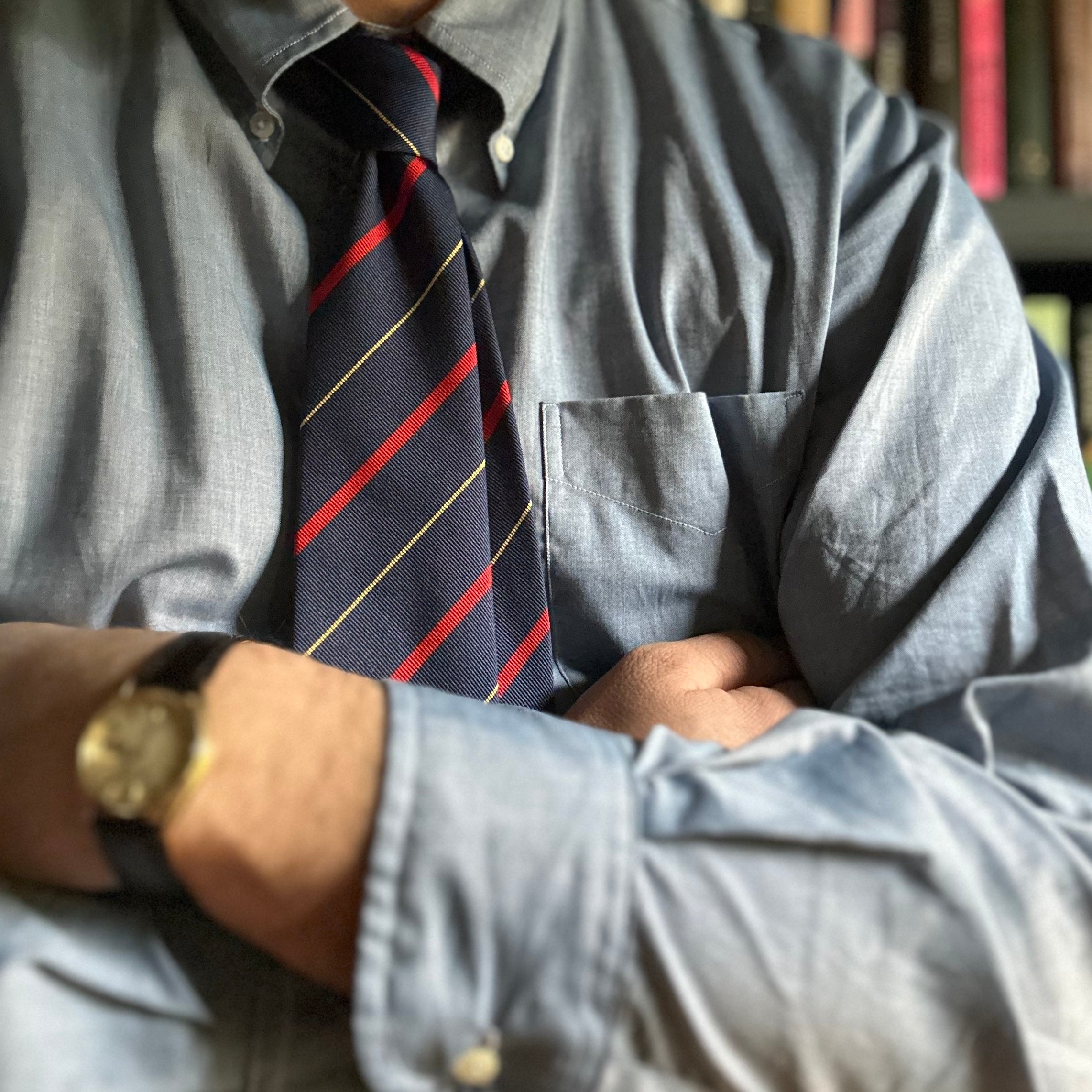 Blue Chambray MTO Button Down Shirt