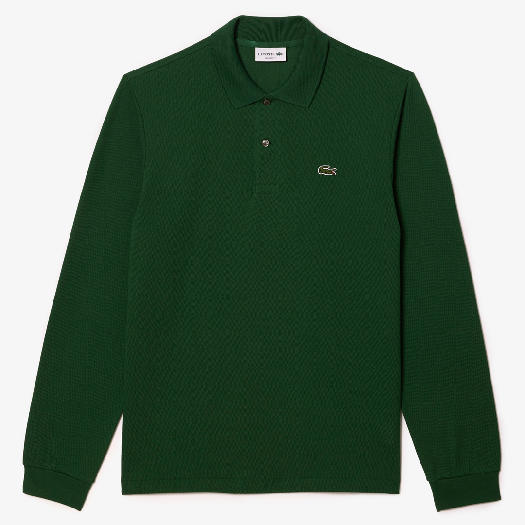 Pine Green Original L.12.12 Long Sleeve Polo