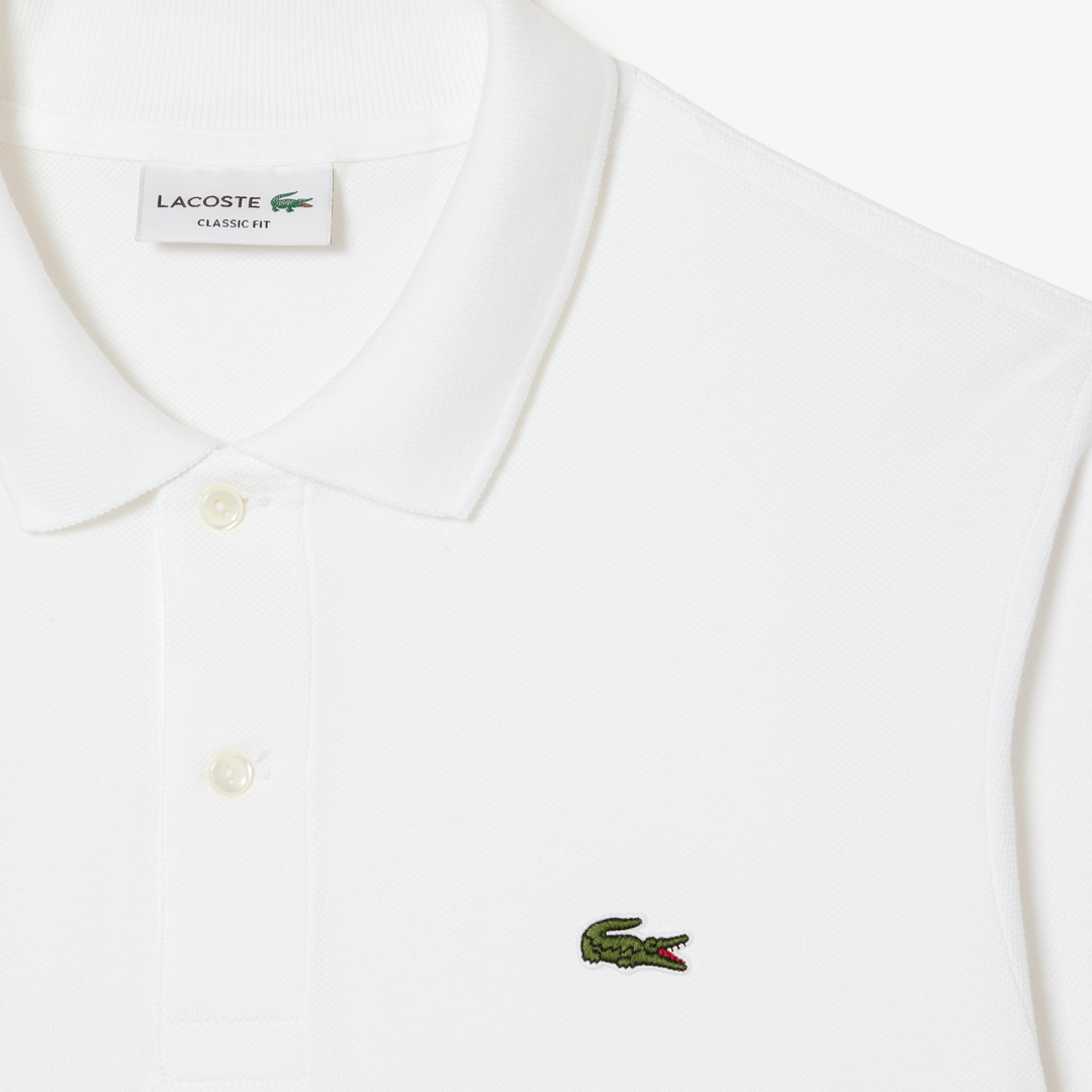 White Original L.12.12 Long Sleeve Polo