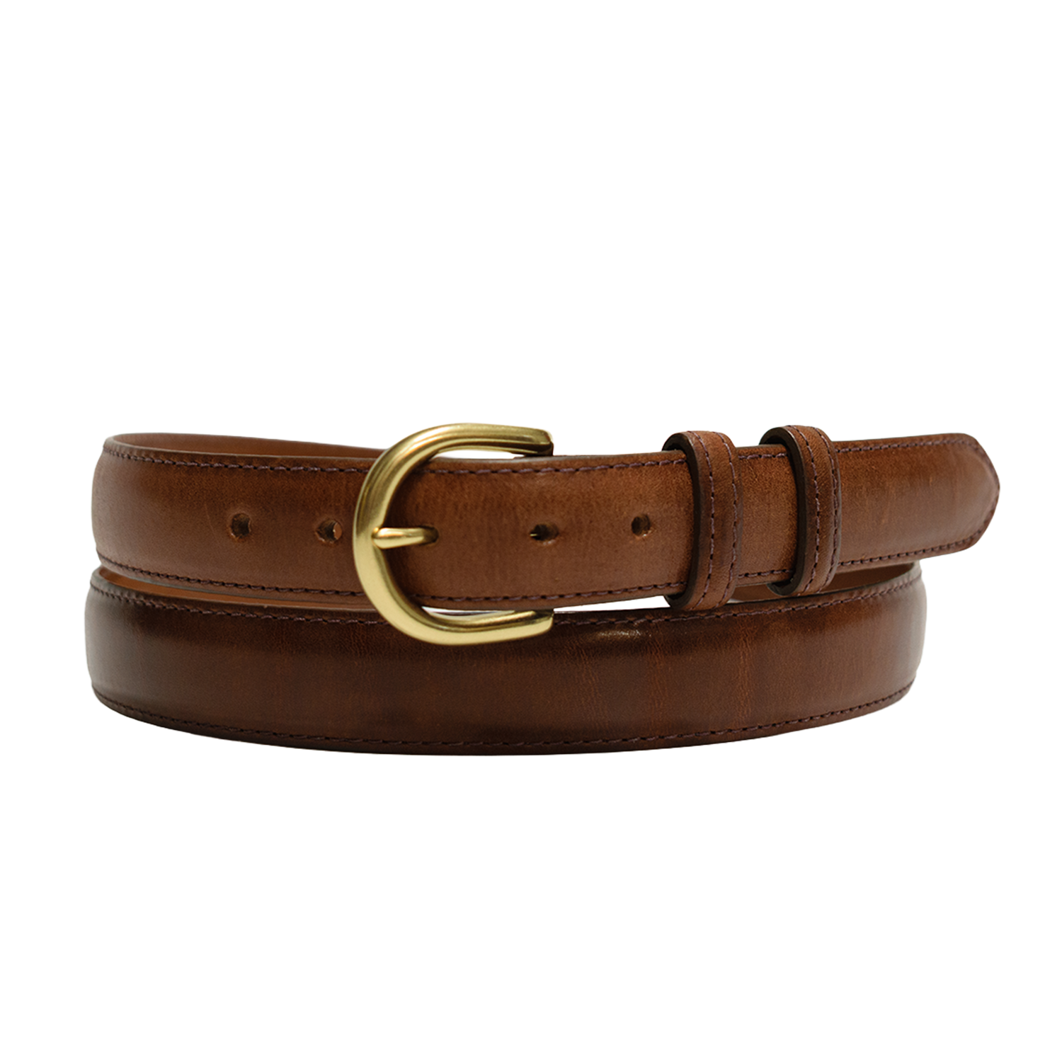 1" Brown Latigo Classic Leather Belt