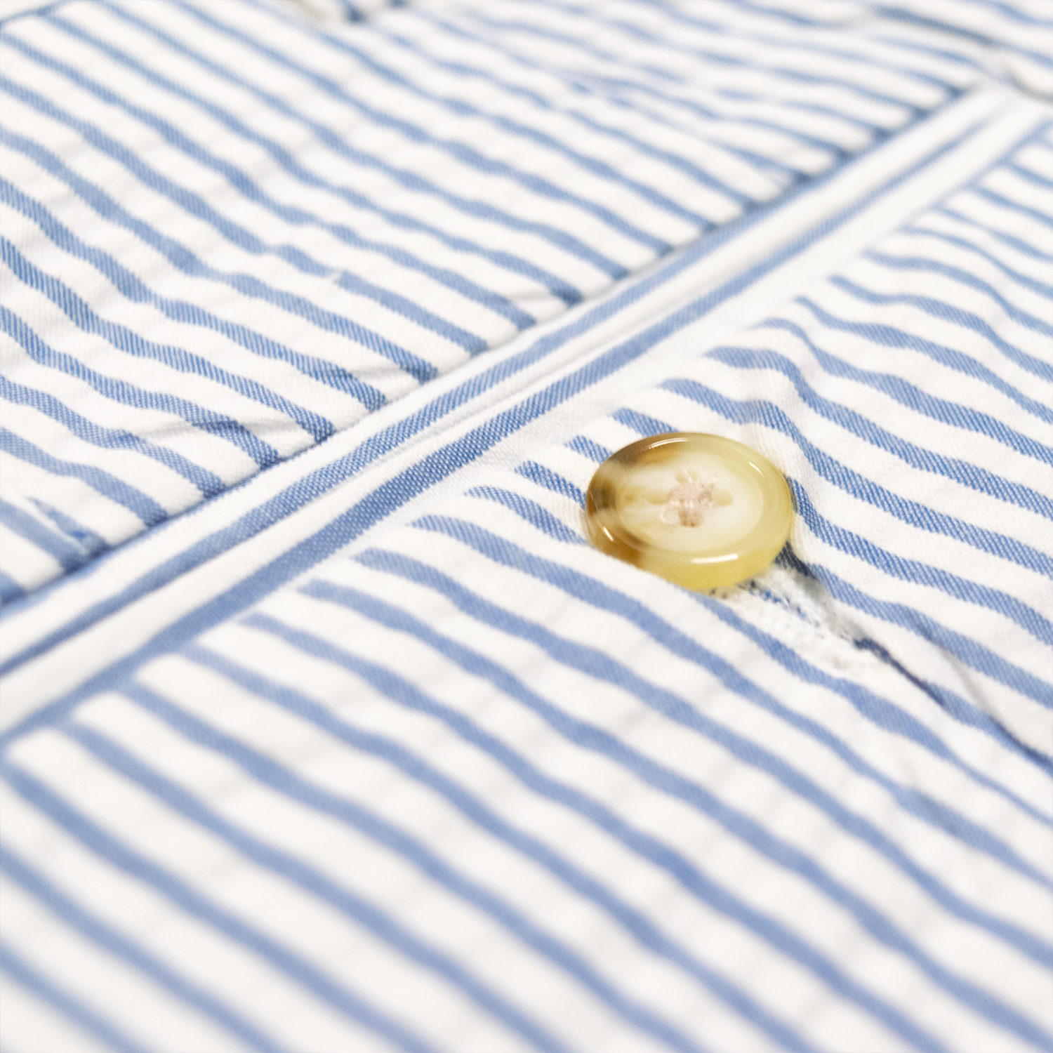 Light Blue / White Seersucker Shorts - Classic Fit