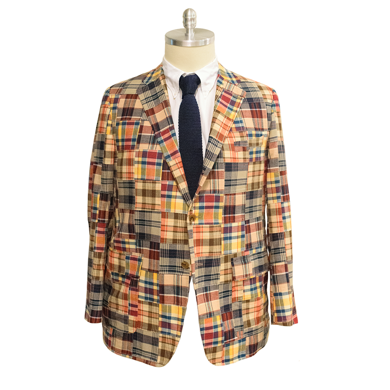 Tan / Yellow Patch Madras Sport Coat