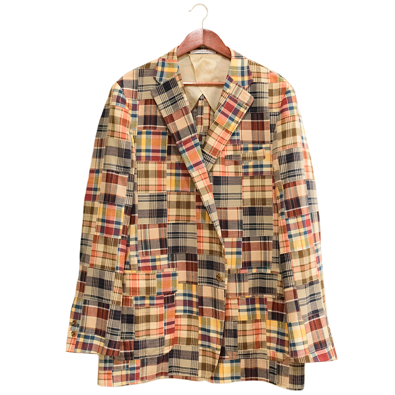 Tan / Yellow Patch Madras Sport Coat
