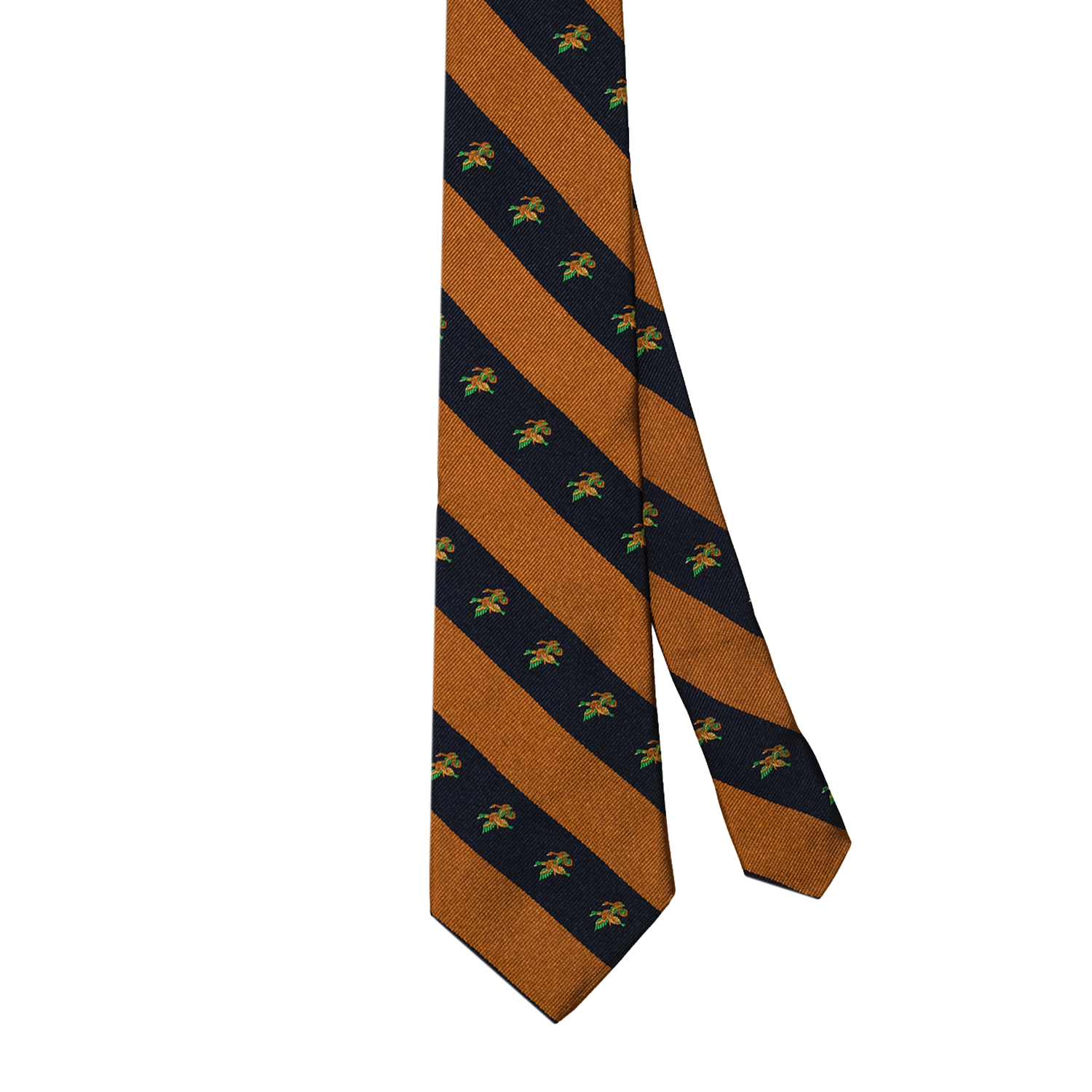 Rust / Navy Mallard Flock Club Tie