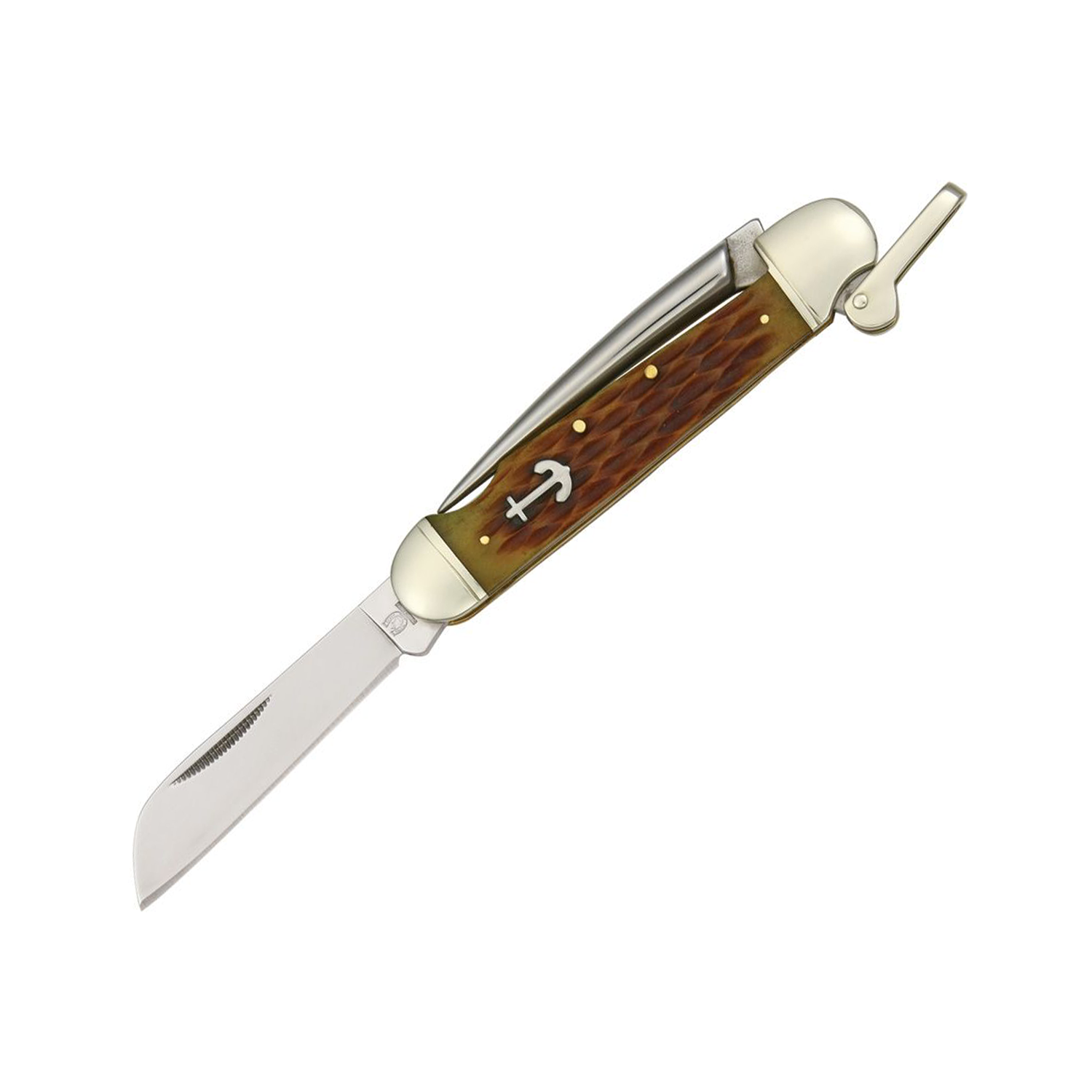 Bone Marlin Spike Folding Knife