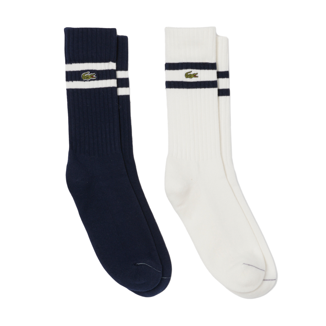 Navy Blue / White Stripe Socks (2 Pack)