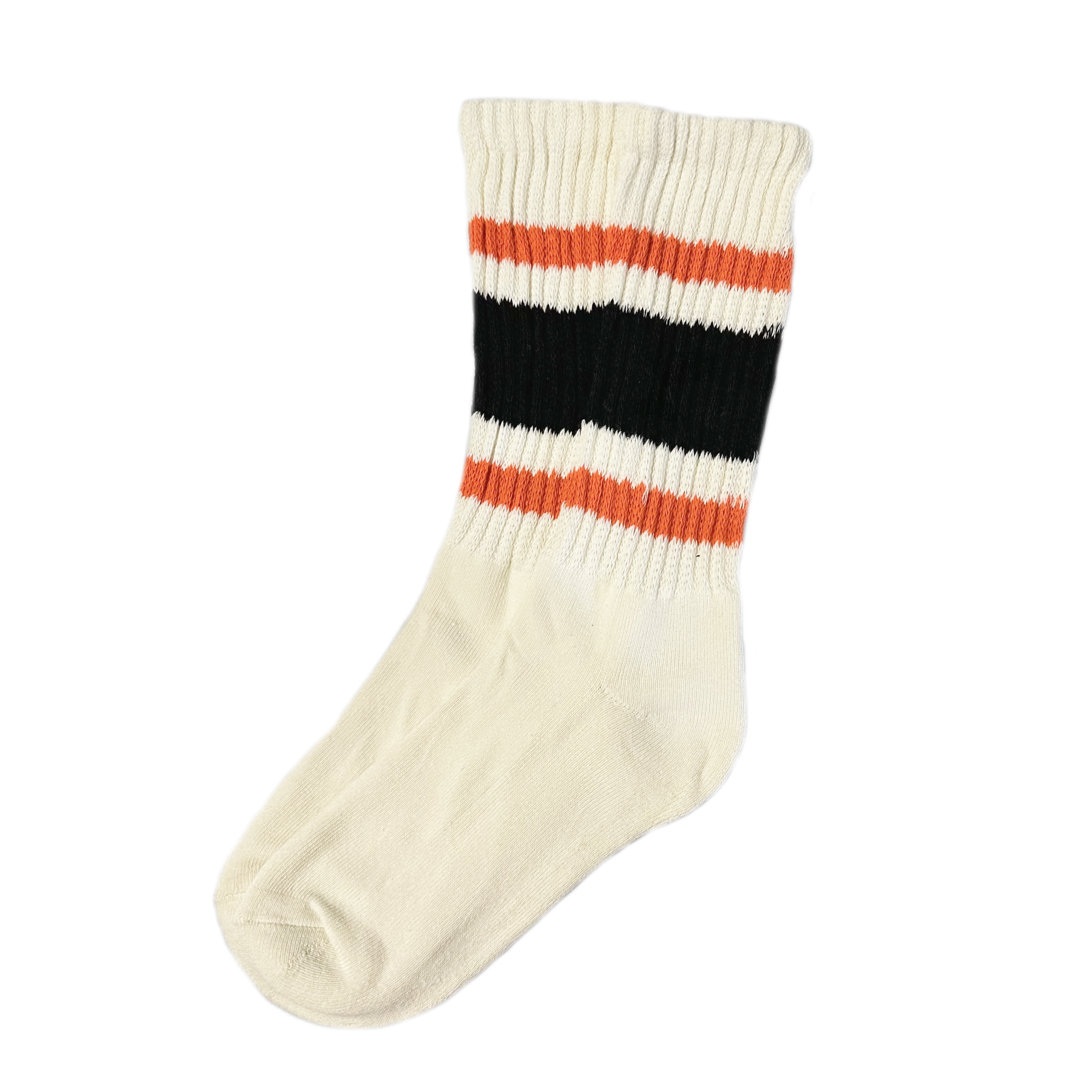 Orange / Black / Cream Stripe Deck Socks