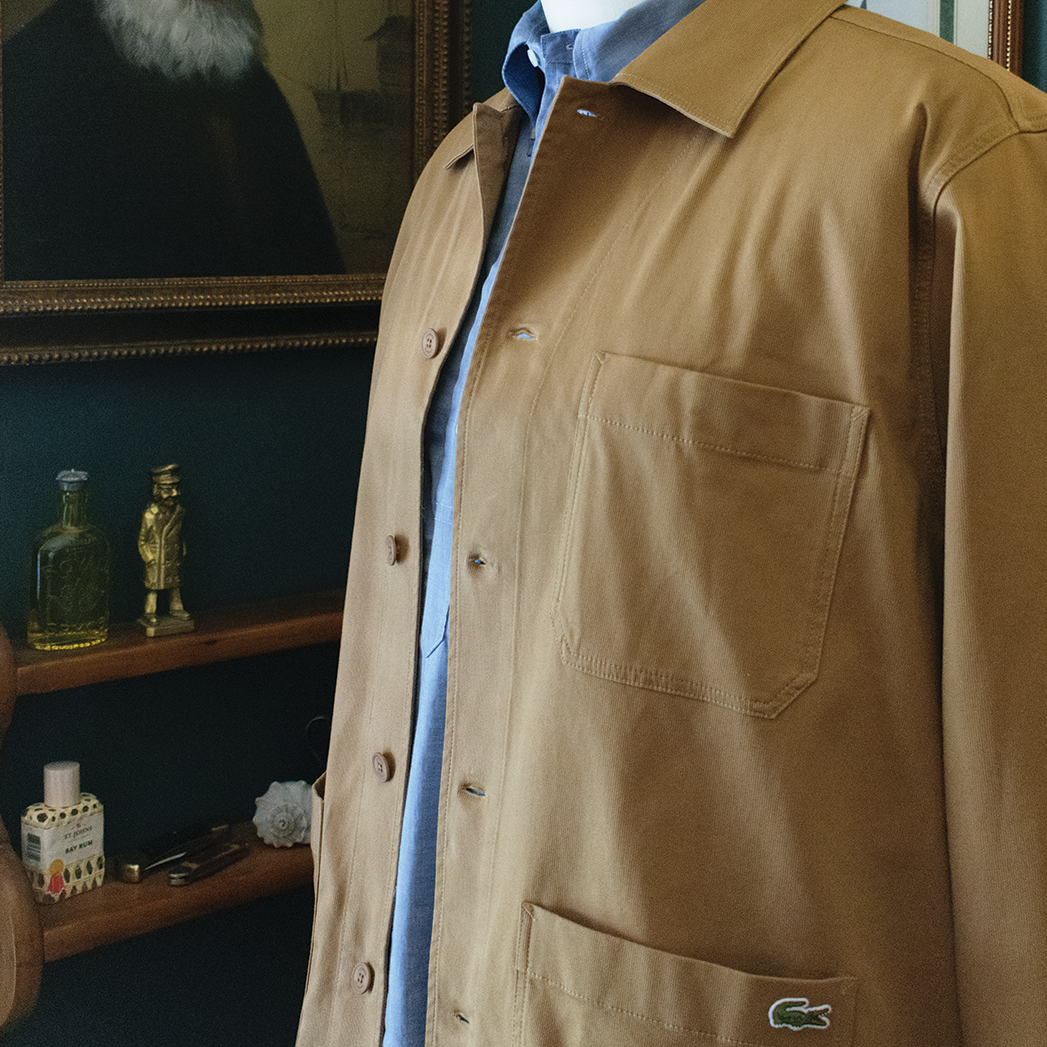 Brown Cotton Overshirt Jacket
