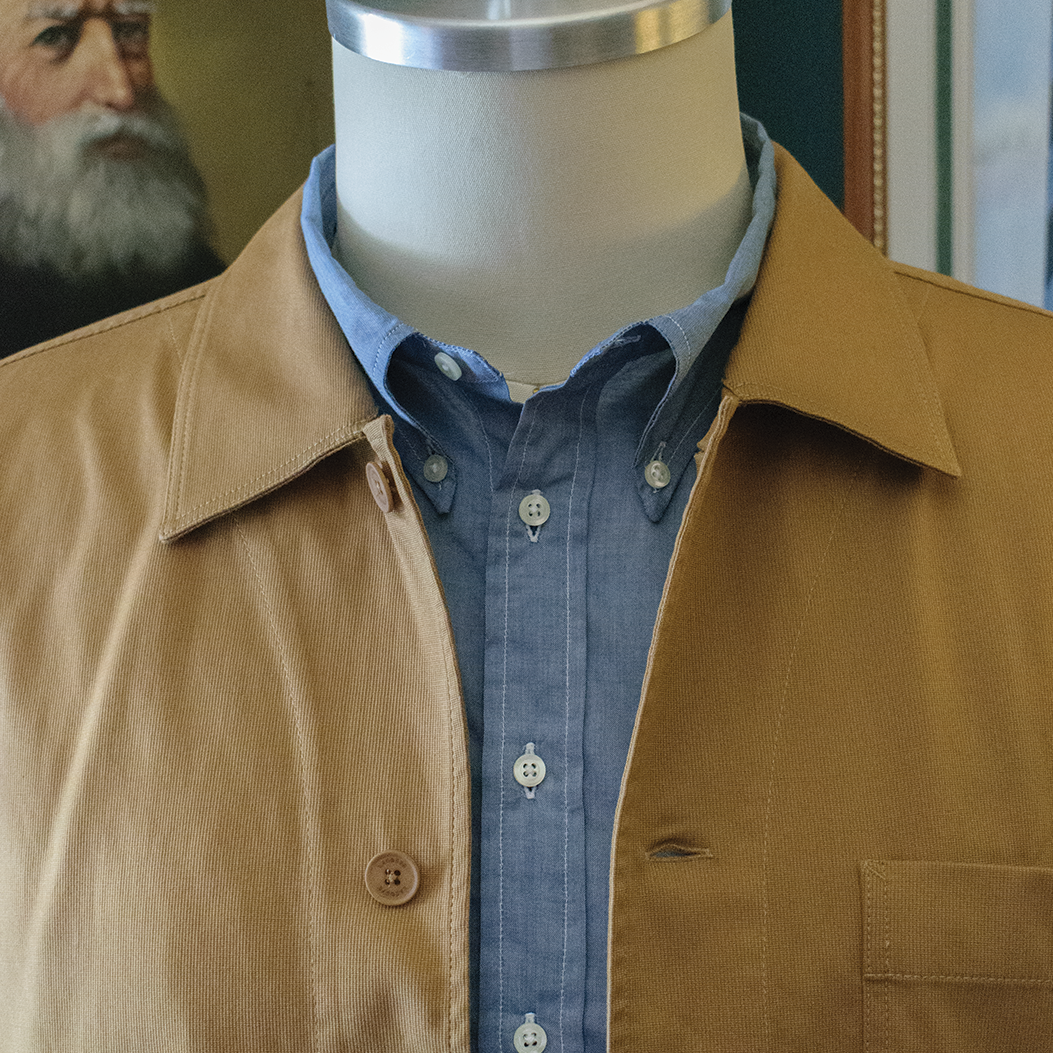 Brown Cotton Overshirt Jacket