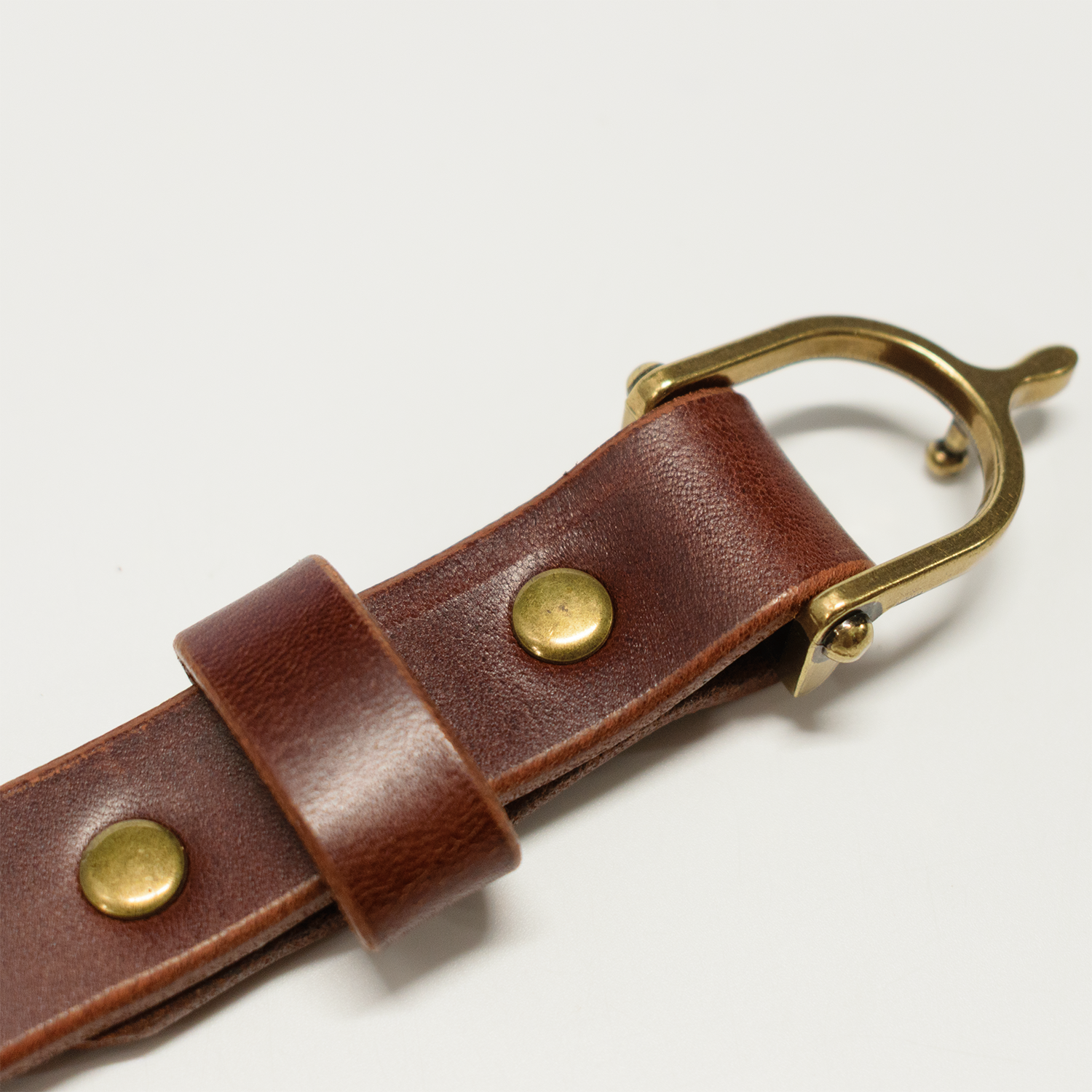 1" Oxblood Bridle Spur Belt