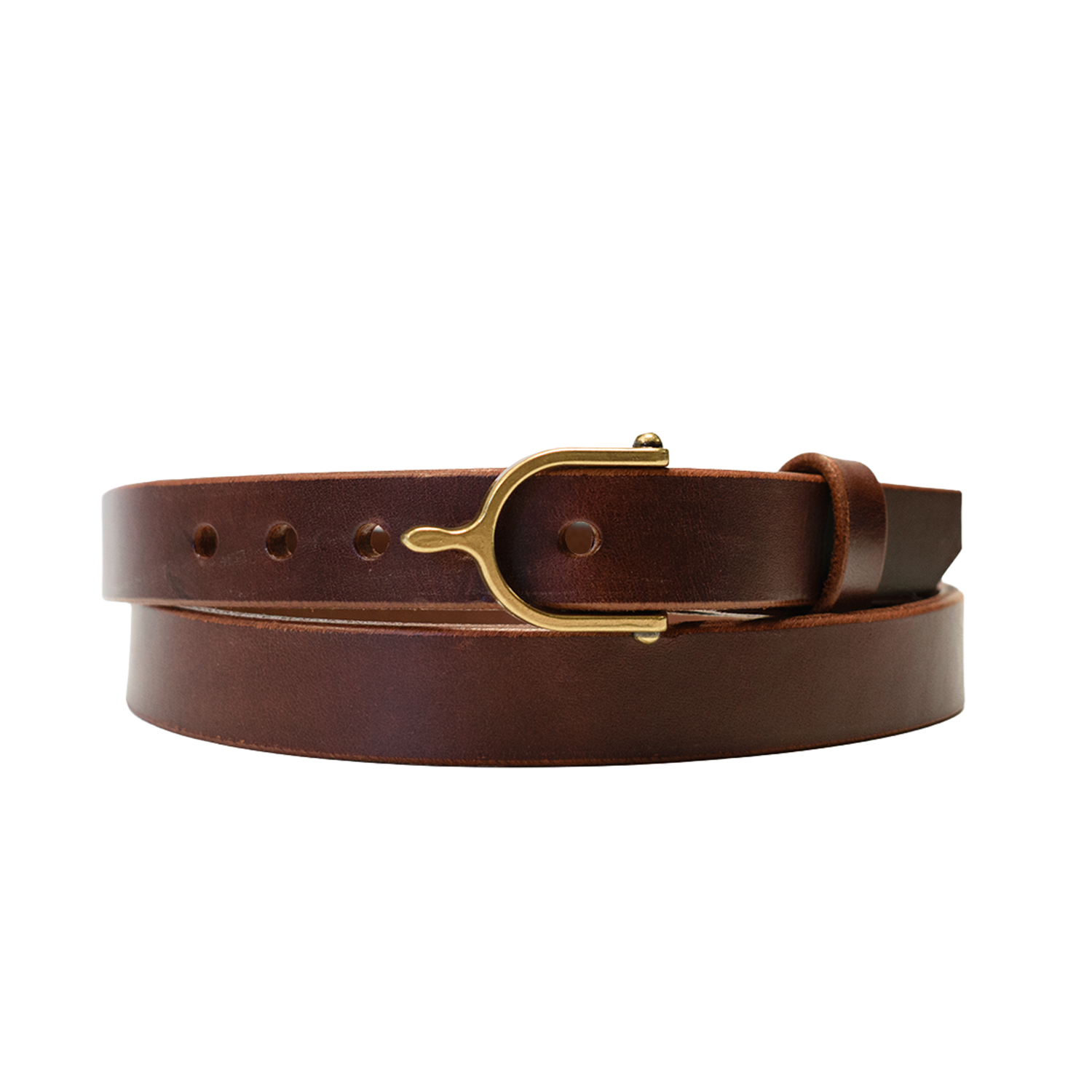 1" Oxblood Bridle Spur Belt