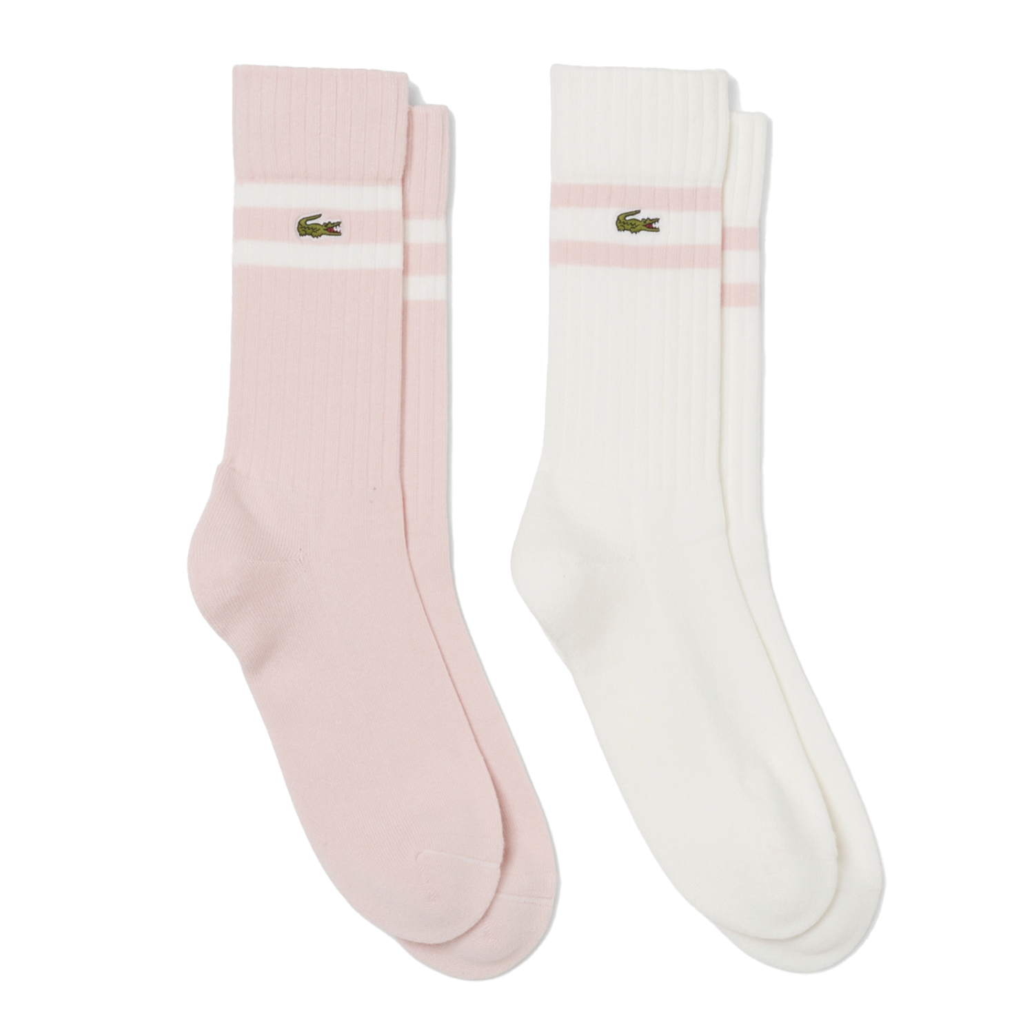Light Pink / White Stripe Socks (2 Pack)