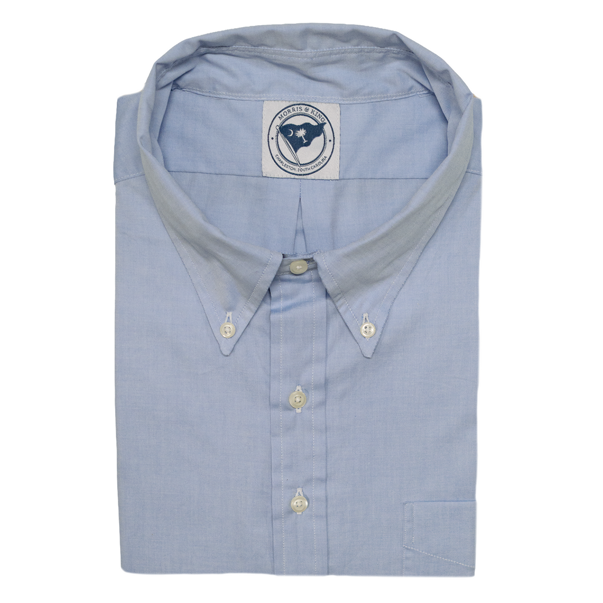 Blue 'Princeton Pinpoint' Popover Shirt - Made To Order