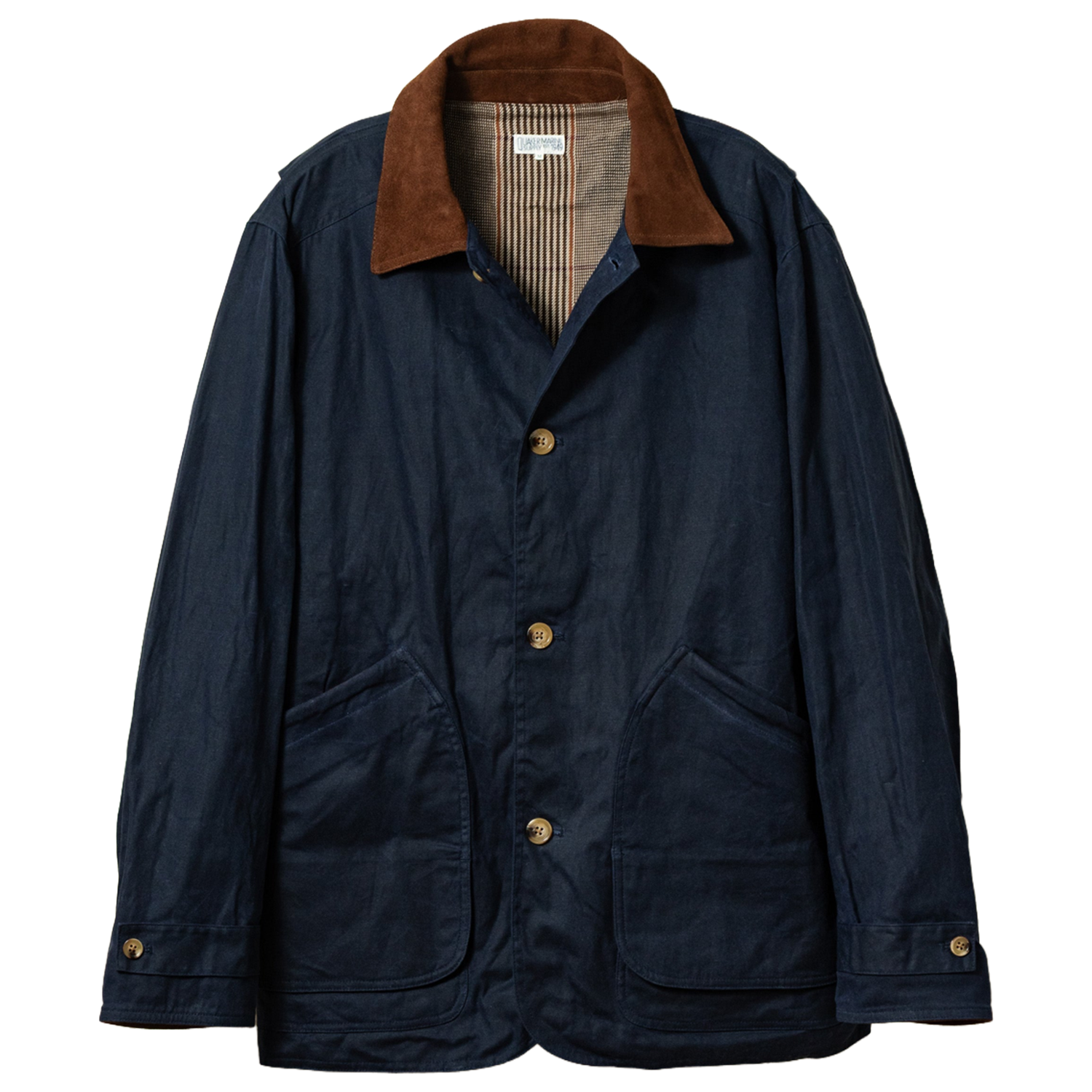 Navy Waxed Canvas Gamekeeper Jacket