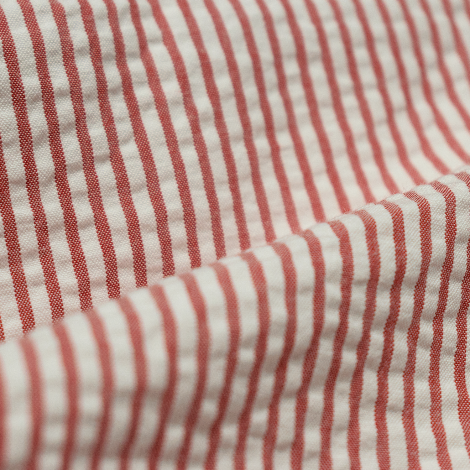 Red / White Seersucker Shorts - Classic Fit